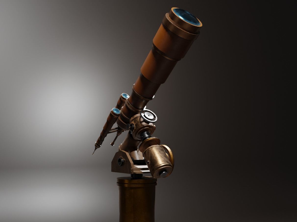 Astronomical Telescope - 1 - Textured 3D model_1