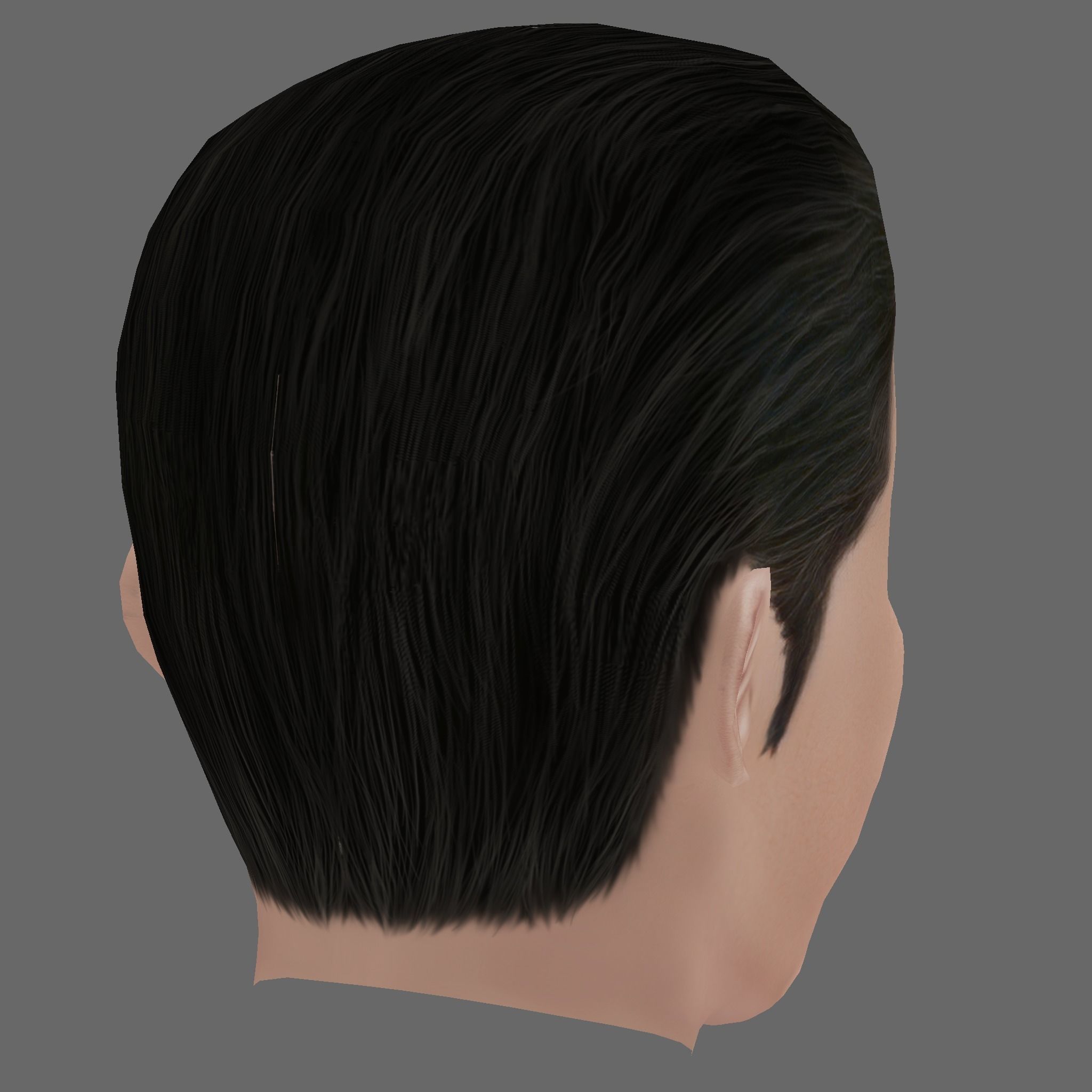 Christopher Walken Head - Low poly head for game Low-poly 3D model_4