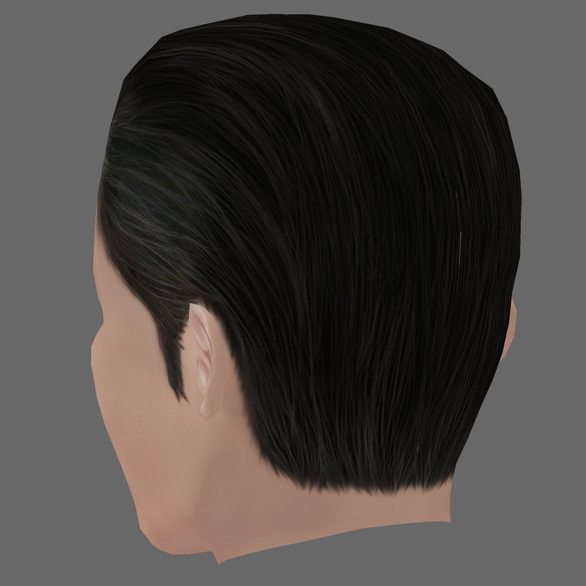 Christopher Walken Head - Low poly head for game Low-poly 3D model_3