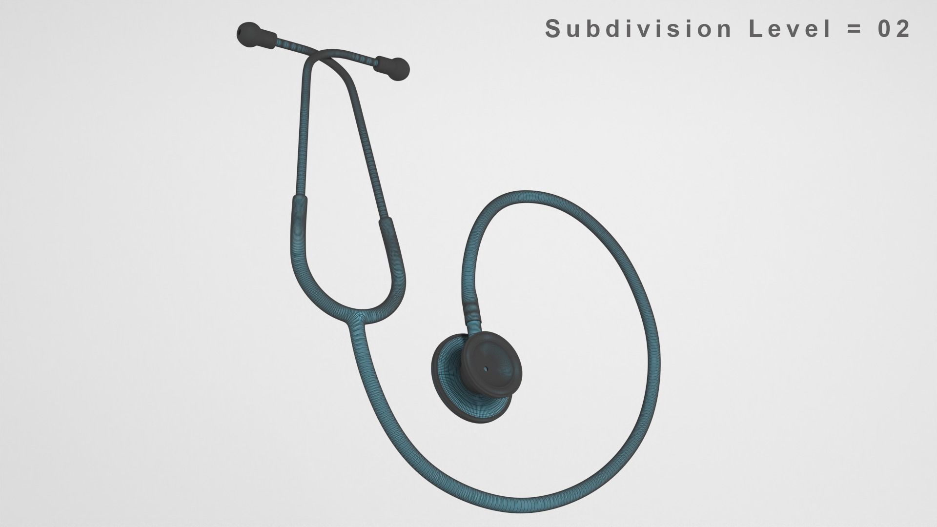 Stethoscope 3D model_21