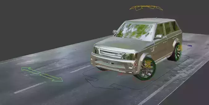 Range Rover Car Model Low-poly 3D model
