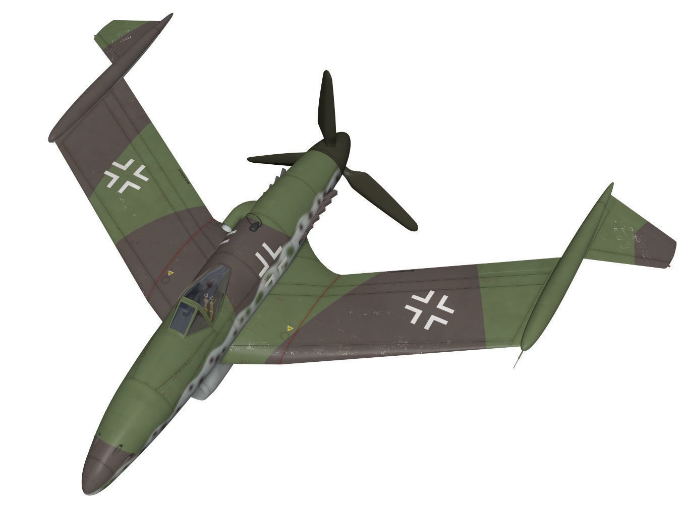 Blohm and Voss P208 3D model_5