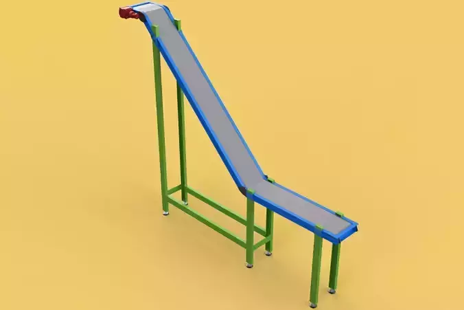CARRIER BELT CONVEYOR Z ELEVATOR 3D model