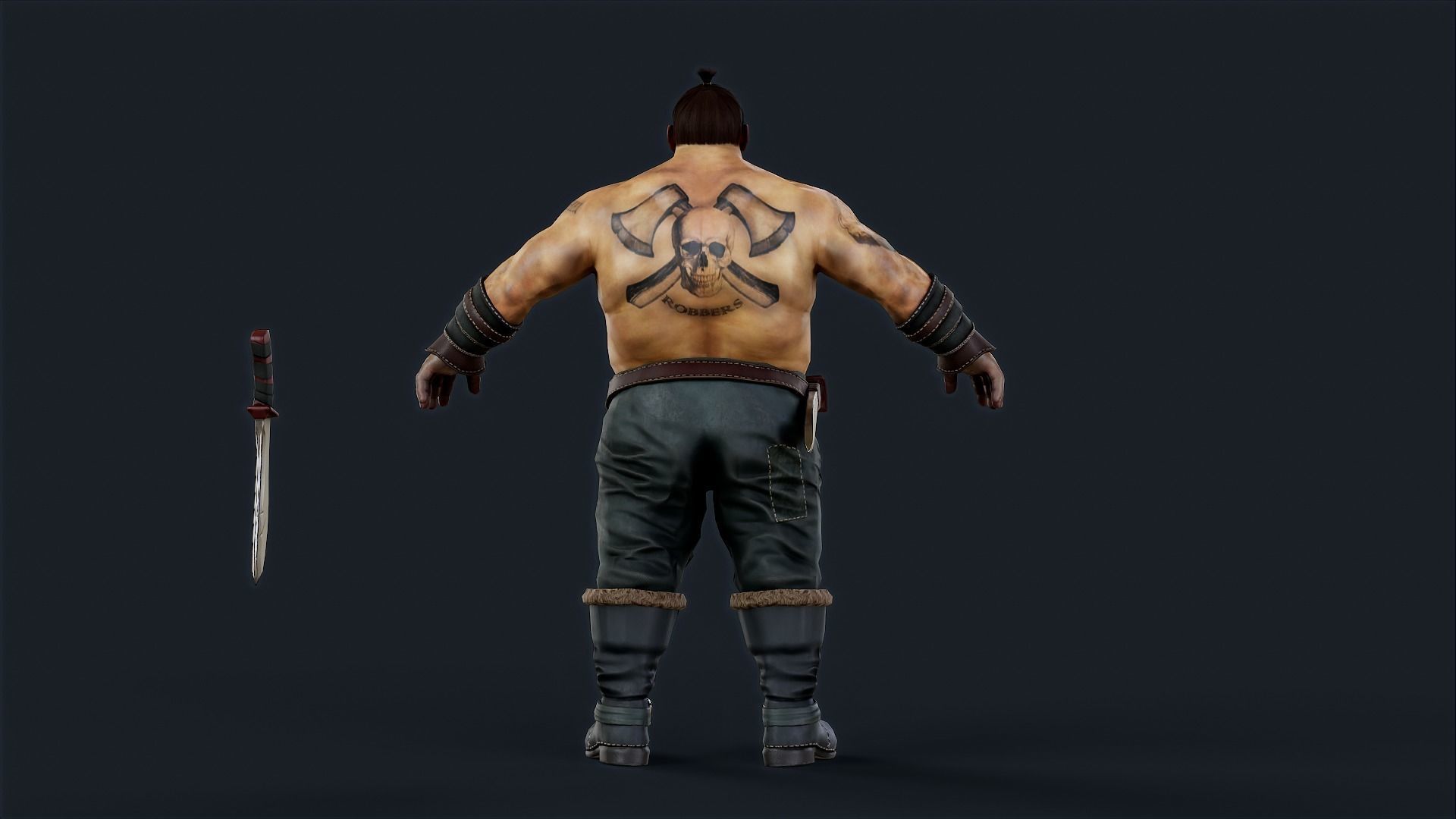 ROBBER 3 Low-poly 3D model_7