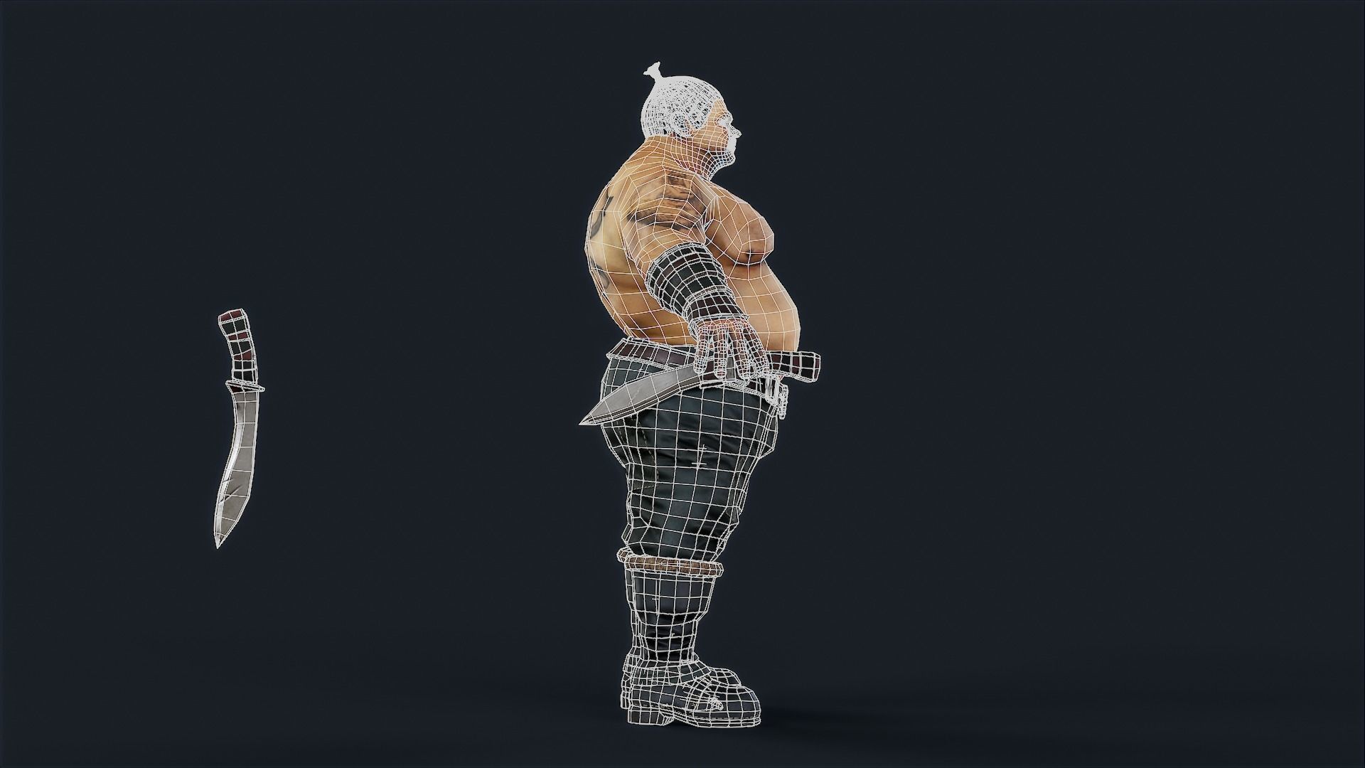 ROBBER 3 Low-poly 3D model_11