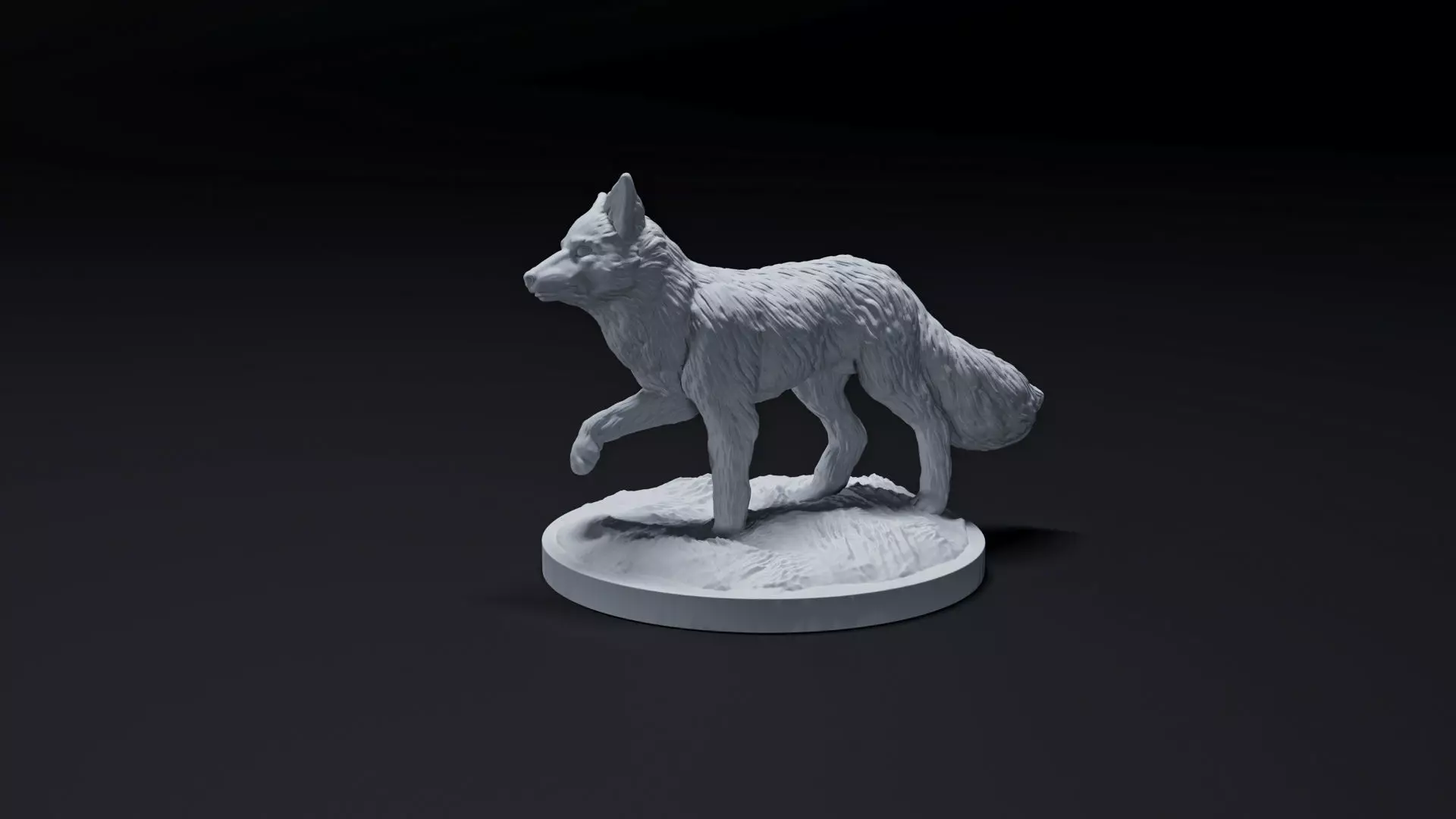 fox animal 3D print model_0