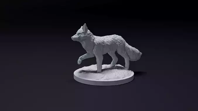 fox animal 3D print model