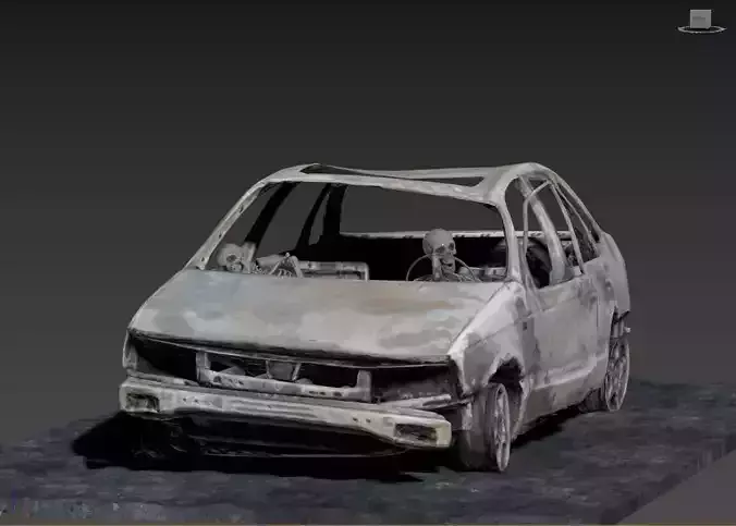Burnt Down Car N1 Terminator 2 Judgment Day