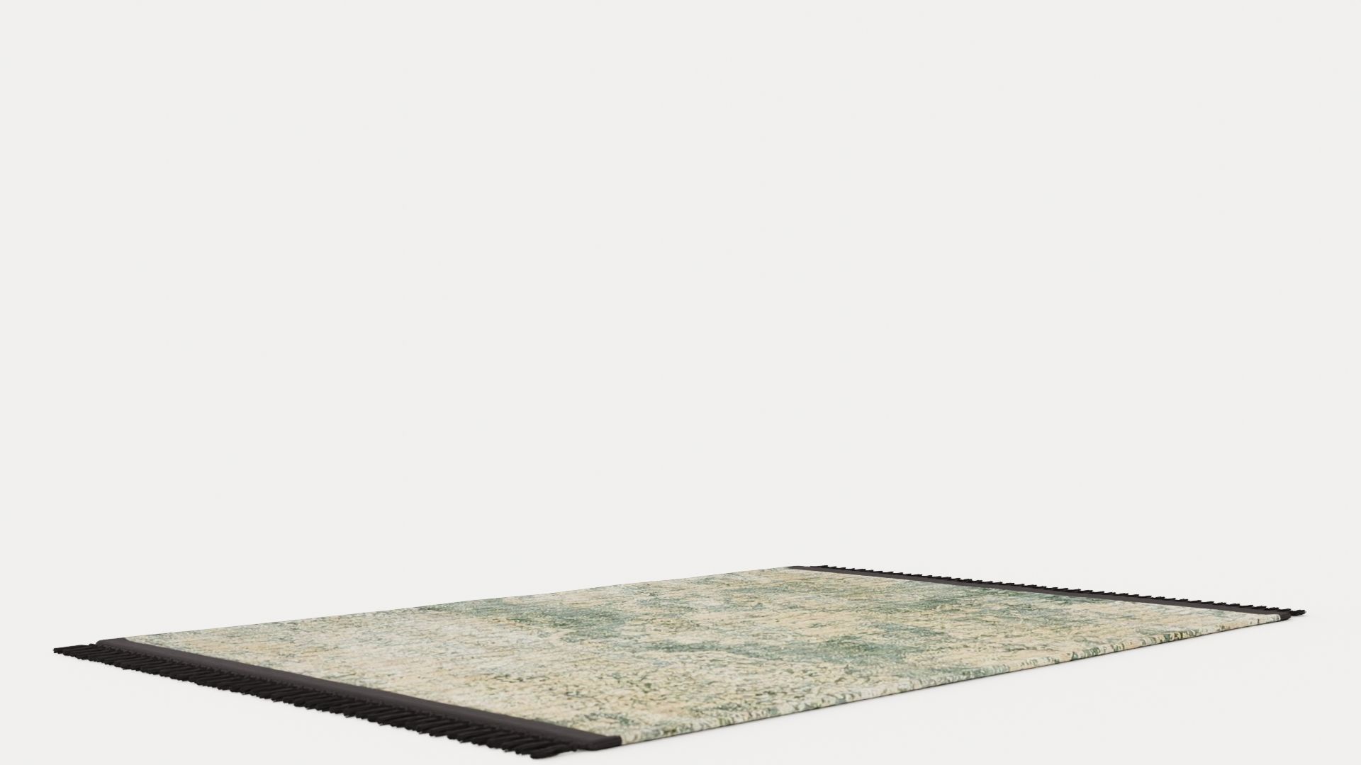 NORD IMMERIOR BEIGE GREEN RUG Low-poly 3D model_4