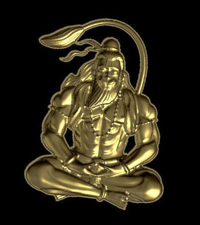 hanuman ji stl 3D print model_5
