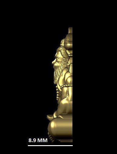 hanuman ji stl 3D print model_3