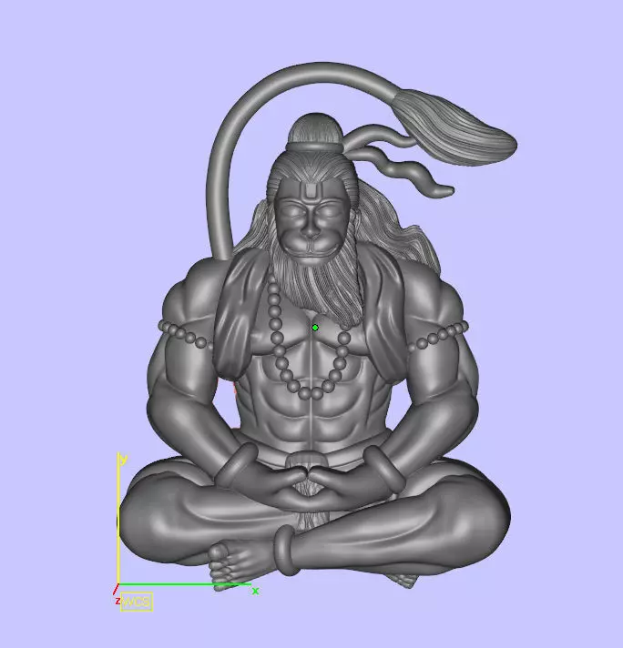 hanuman ji stl 3D print model_0