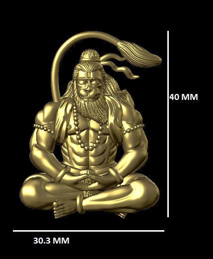 hanuman ji stl 3D print model_1