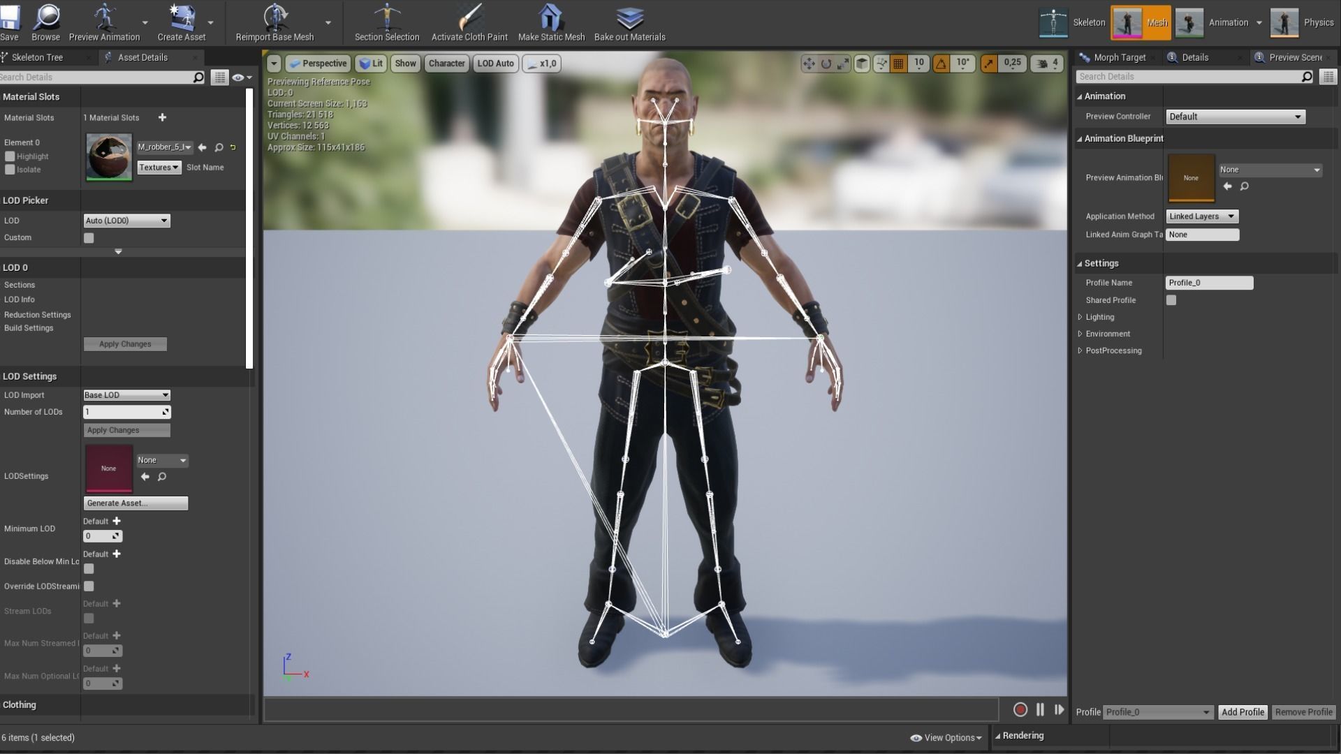 ROBBER5 Low-poly 3D model_14