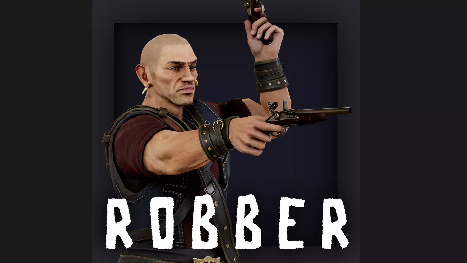 ROBBER5 Low-poly 3D model_0