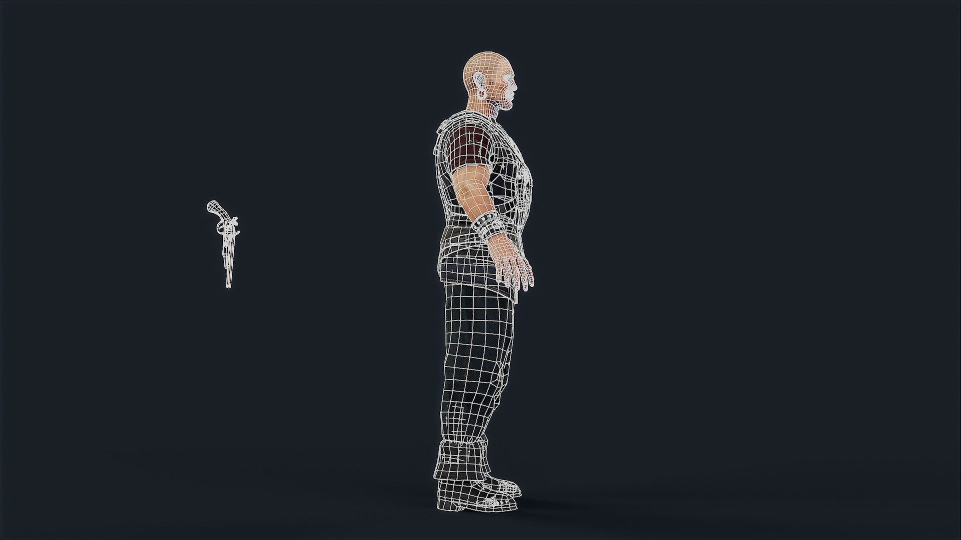 ROBBER5 Low-poly 3D model_13