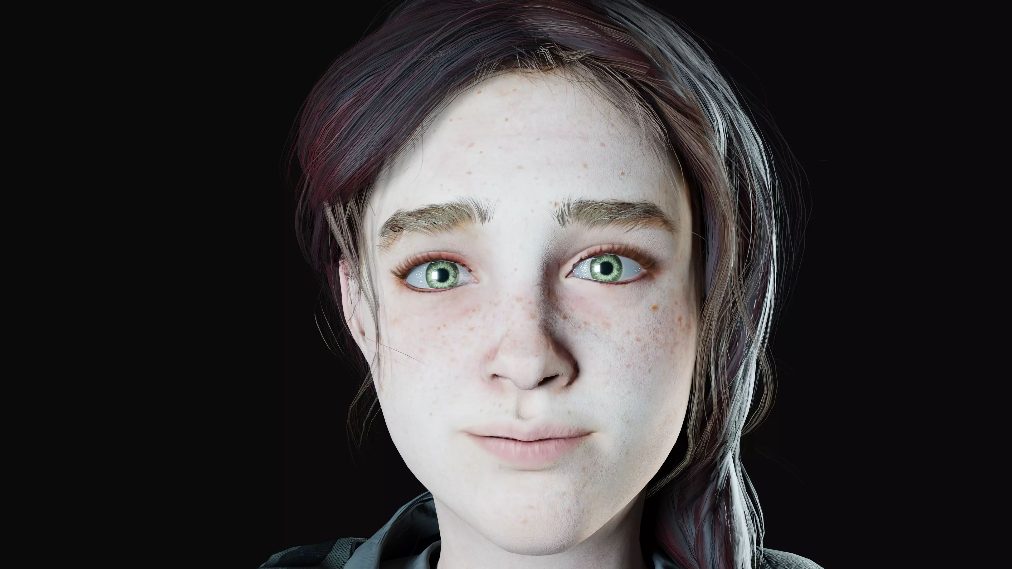 Ellie Williams Low-poly 3D model_0