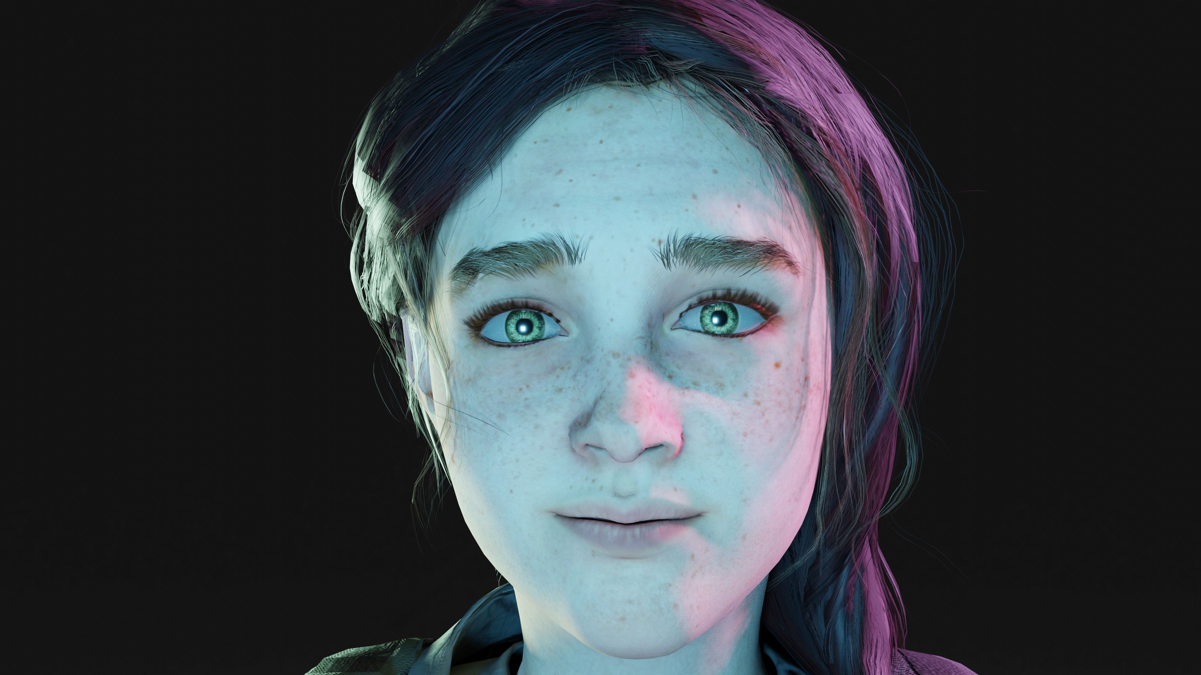 Ellie Williams Low-poly 3D model_3