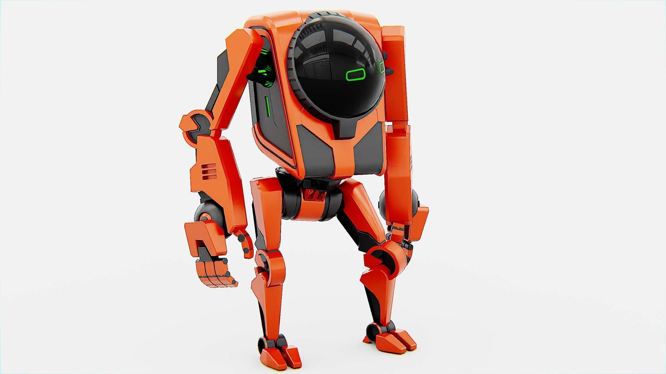 UTILITY BOT V-20 Rigged for Unreal Engine - Unity - MIXAMO 3D model_22