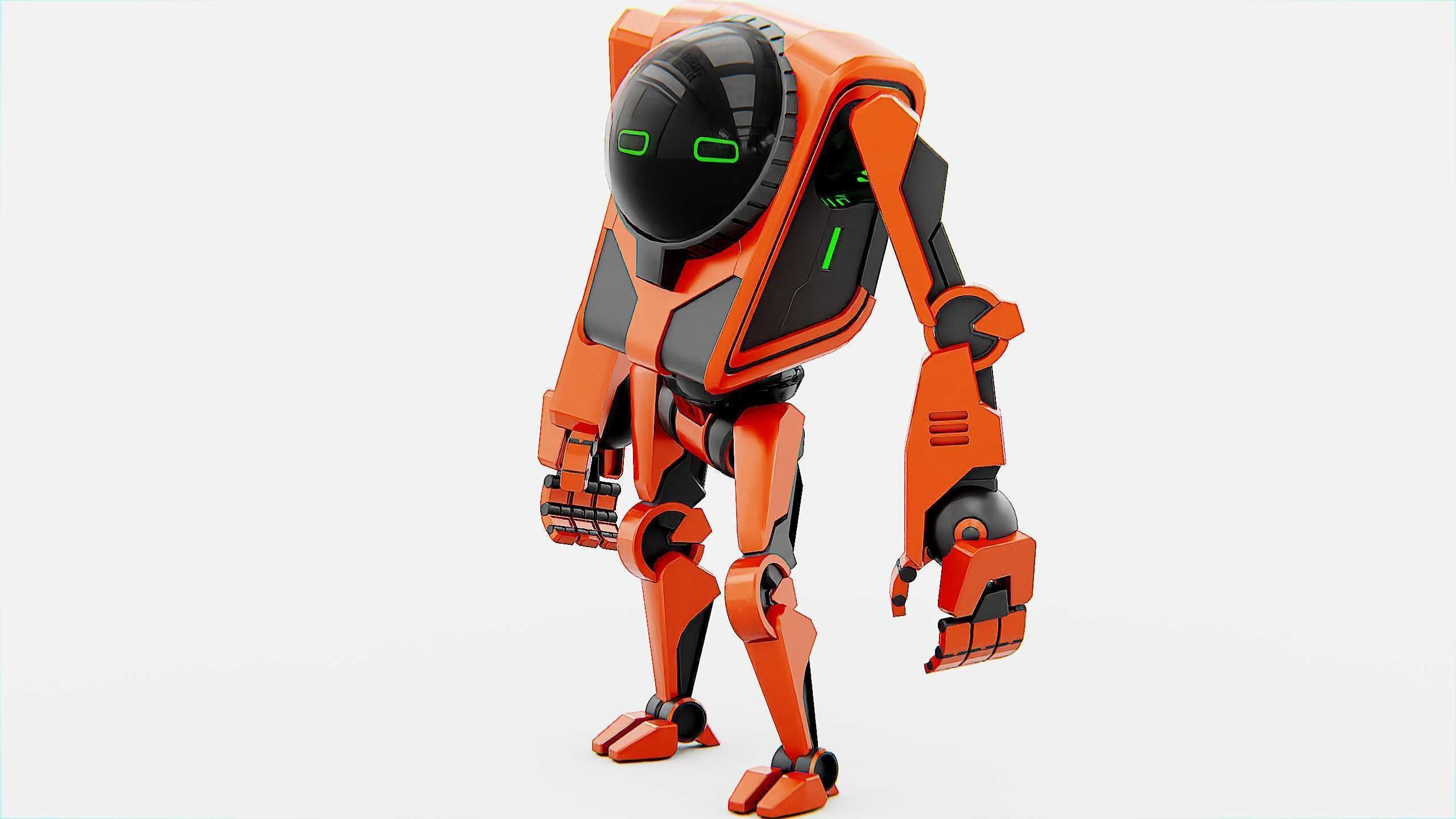 UTILITY BOT V-20 Rigged for Unreal Engine - Unity - MIXAMO 3D model_7