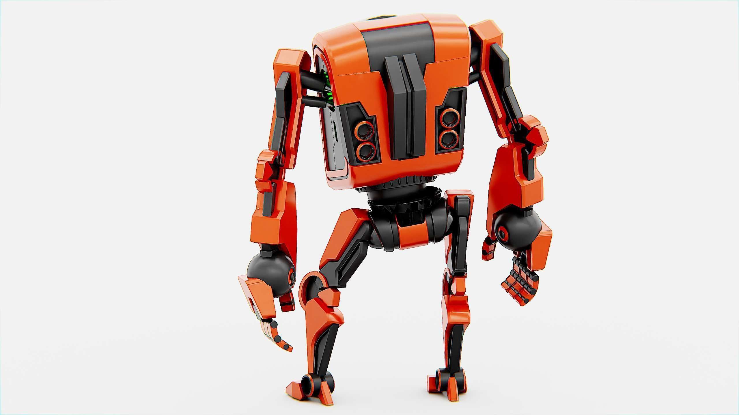 UTILITY BOT V-20 Rigged for Unreal Engine - Unity - MIXAMO 3D model_13