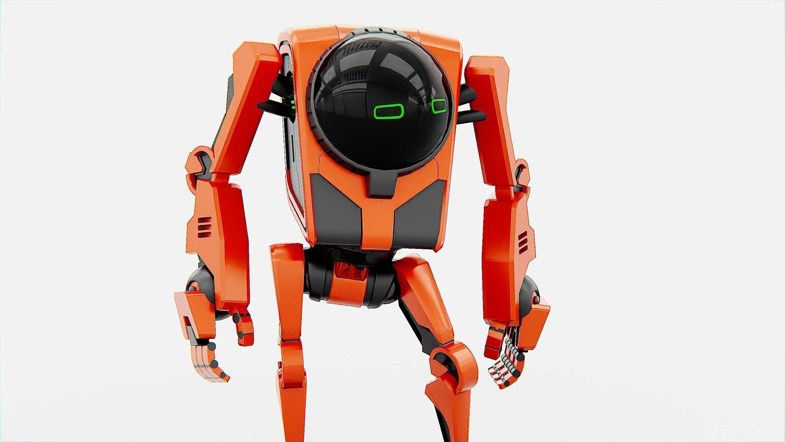 UTILITY BOT V-20 Rigged for Unreal Engine - Unity - MIXAMO 3D model_23