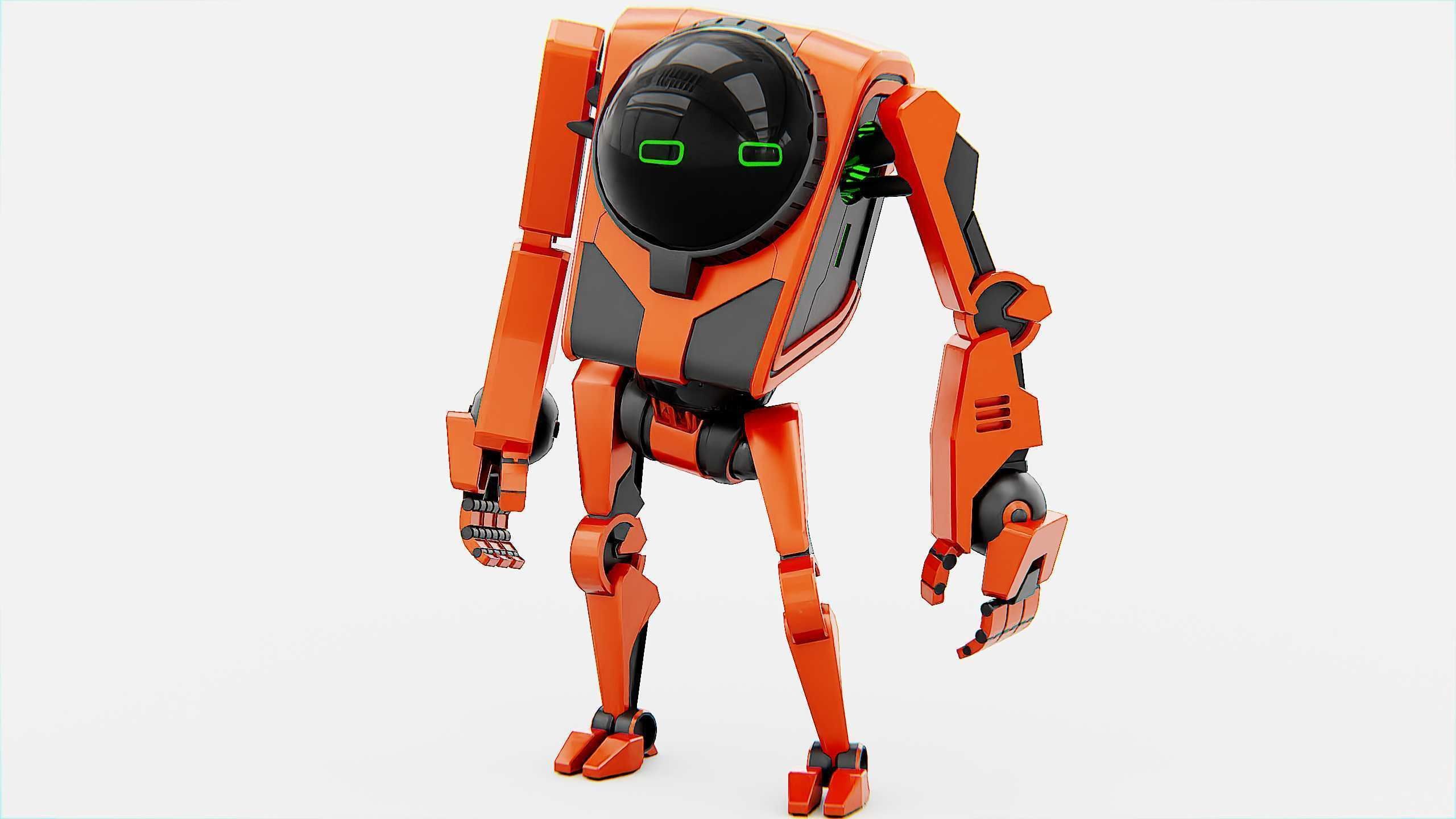 UTILITY BOT V-20 Rigged for Unreal Engine - Unity - MIXAMO 3D model_5