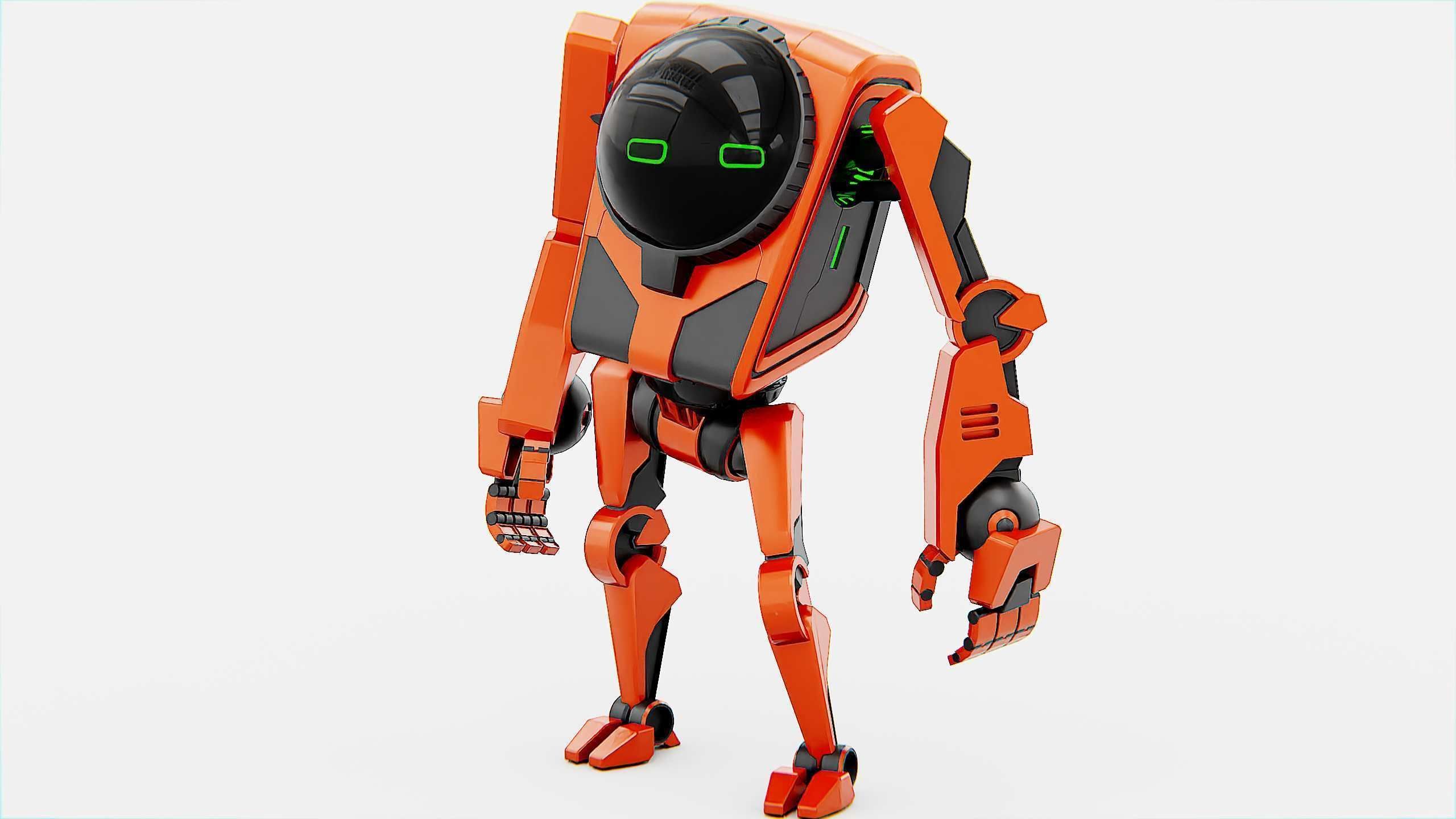 UTILITY BOT V-20 Rigged for Unreal Engine - Unity - MIXAMO 3D model_6
