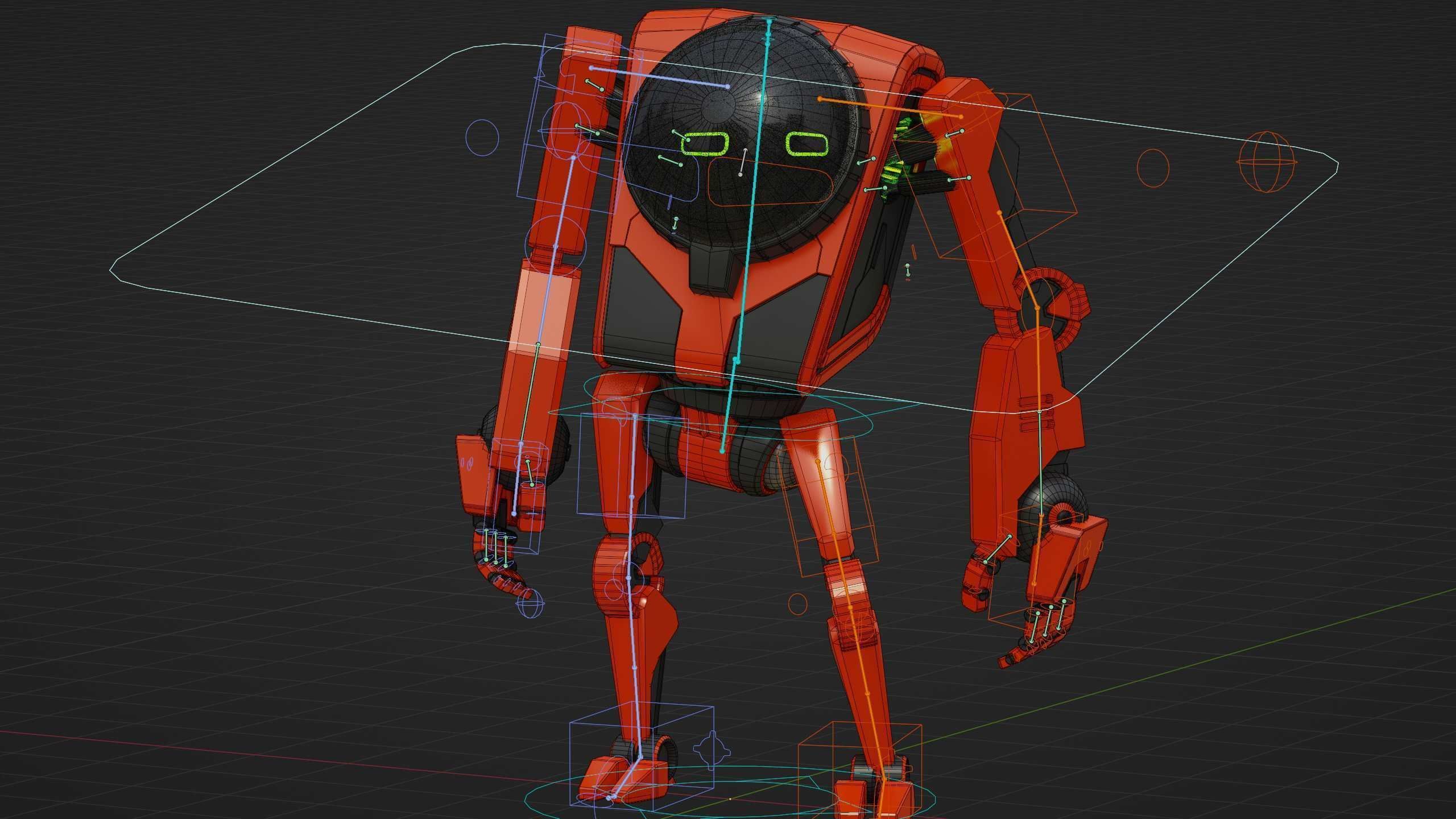 UTILITY BOT V-20 Rigged for Unreal Engine - Unity - MIXAMO 3D model_37