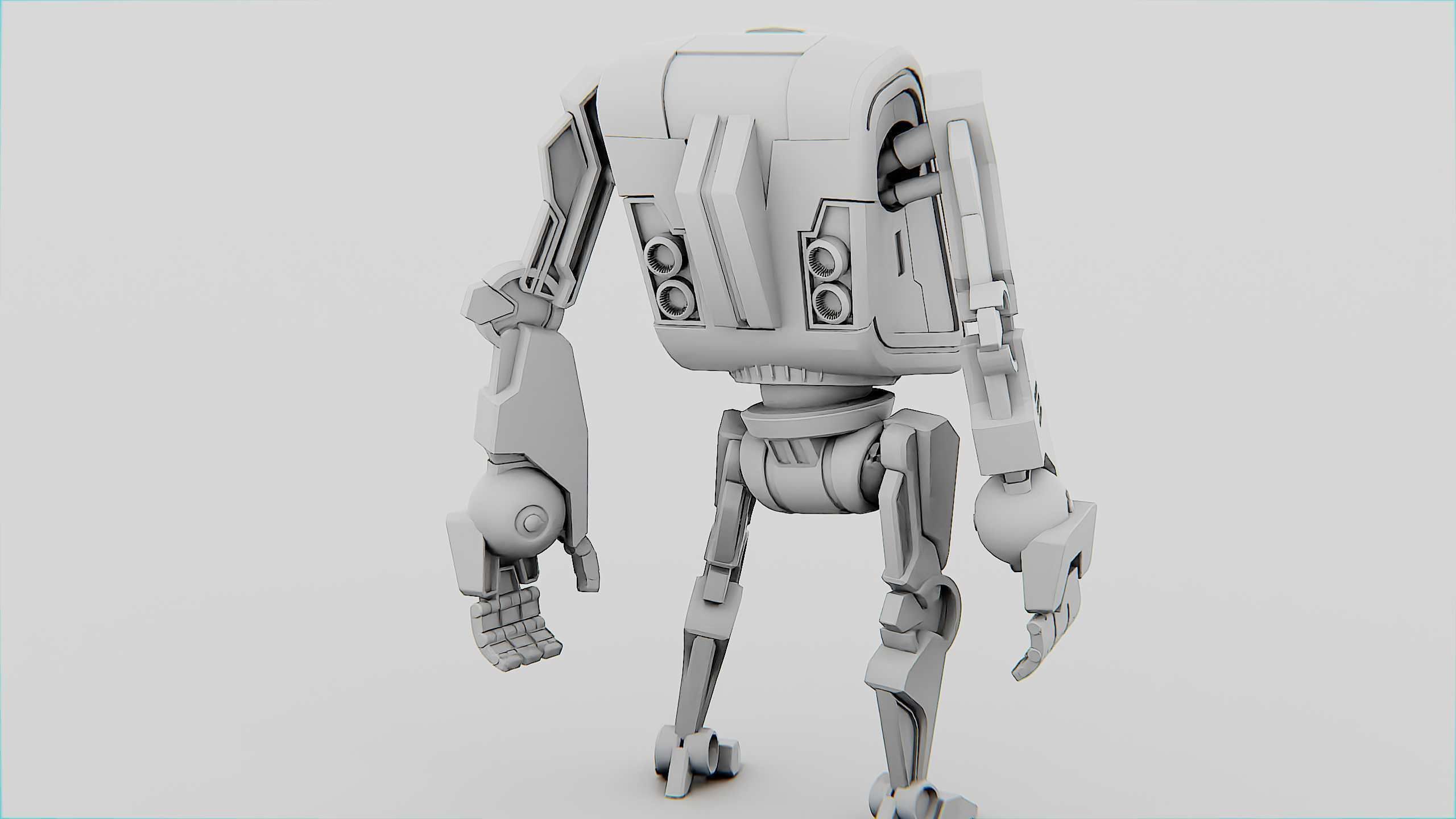 UTILITY BOT V-20 Rigged for Unreal Engine - Unity - MIXAMO 3D model_33