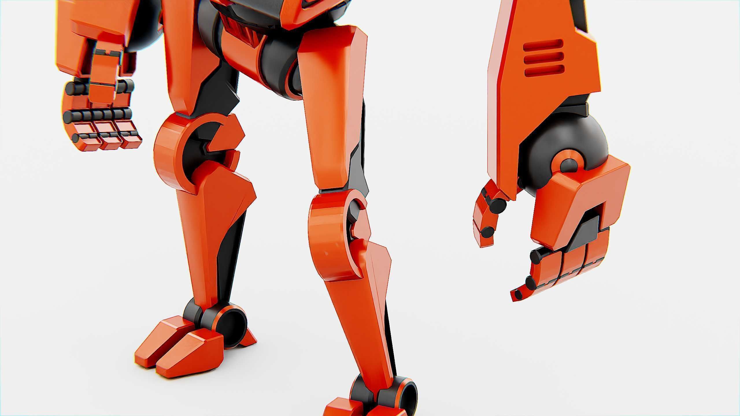 UTILITY BOT V-20 Rigged for Unreal Engine - Unity - MIXAMO 3D model_29