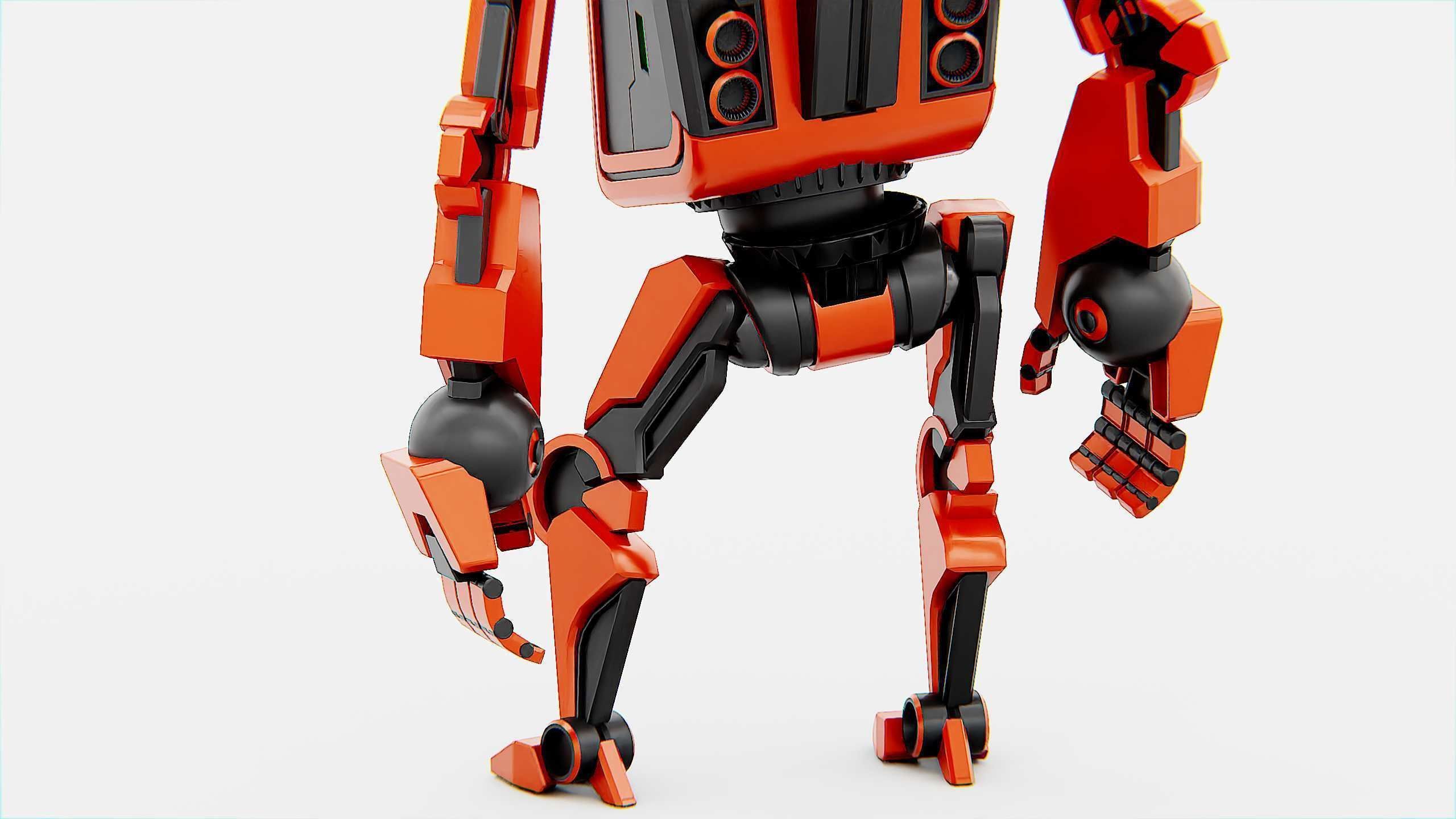 UTILITY BOT V-20 Rigged for Unreal Engine - Unity - MIXAMO 3D model_27