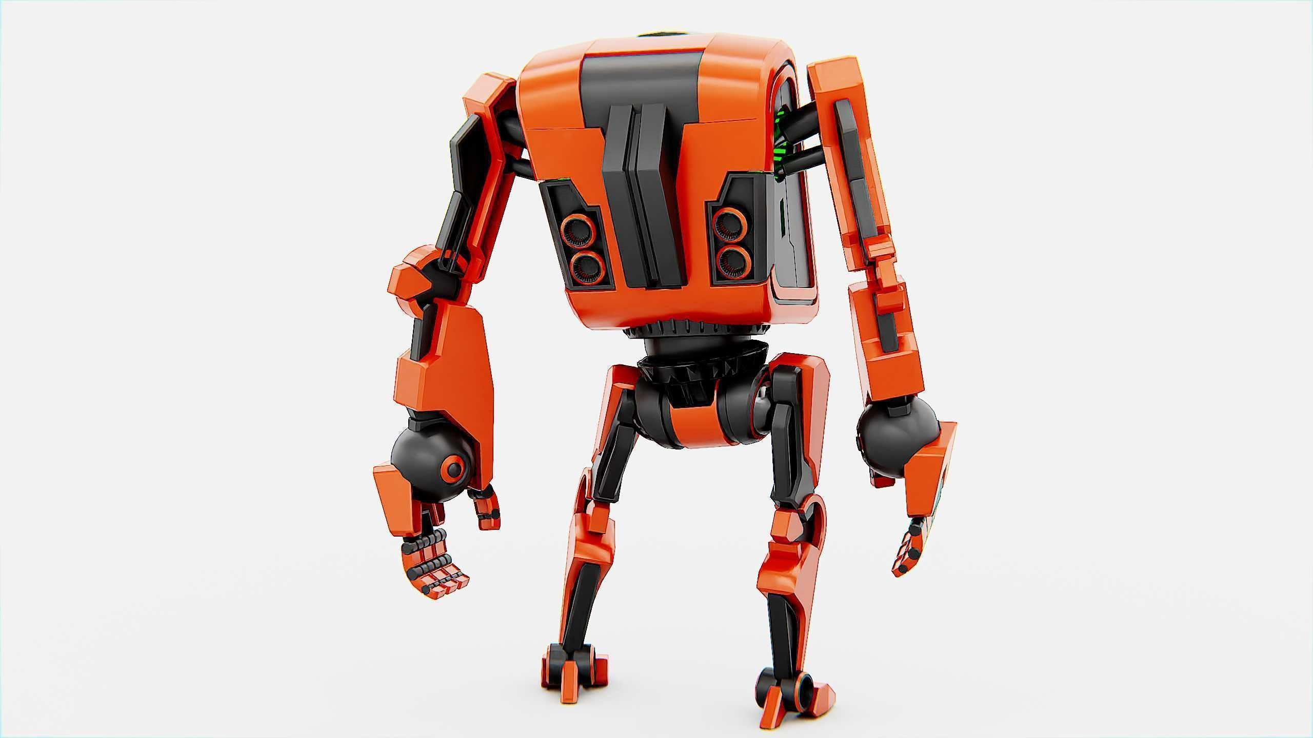 UTILITY BOT V-20 Rigged for Unreal Engine - Unity - MIXAMO 3D model_15