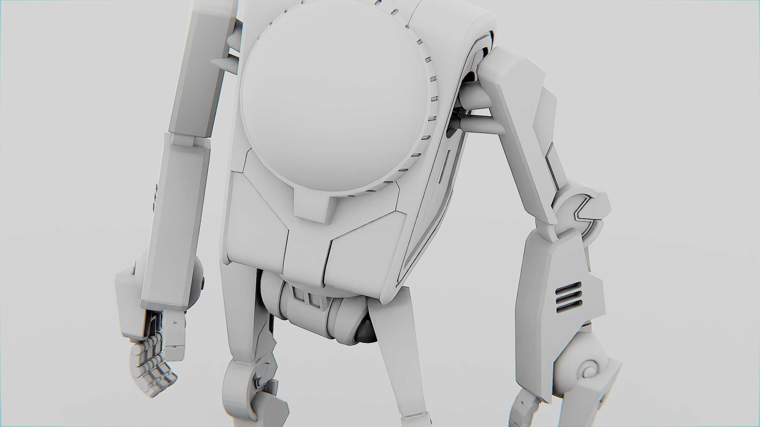 UTILITY BOT V-20 Rigged for Unreal Engine - Unity - MIXAMO 3D model_34