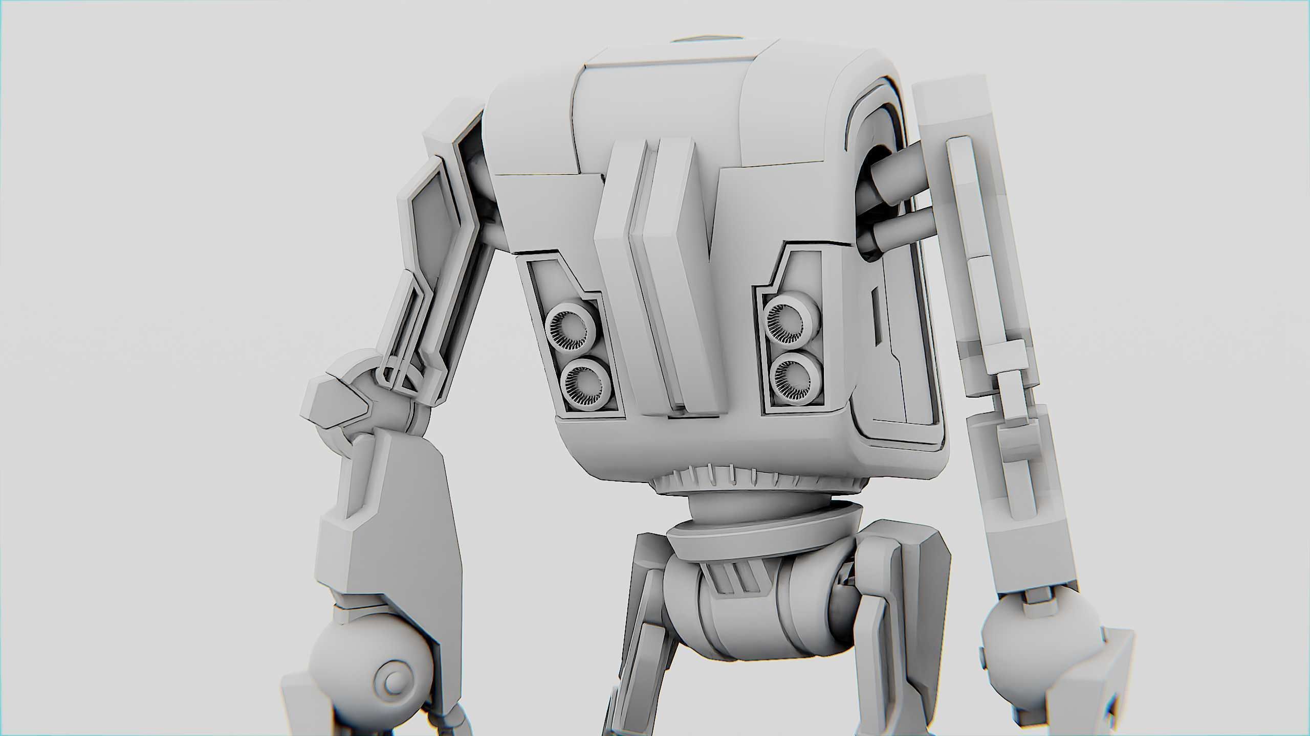 UTILITY BOT V-20 Rigged for Unreal Engine - Unity - MIXAMO 3D model_35