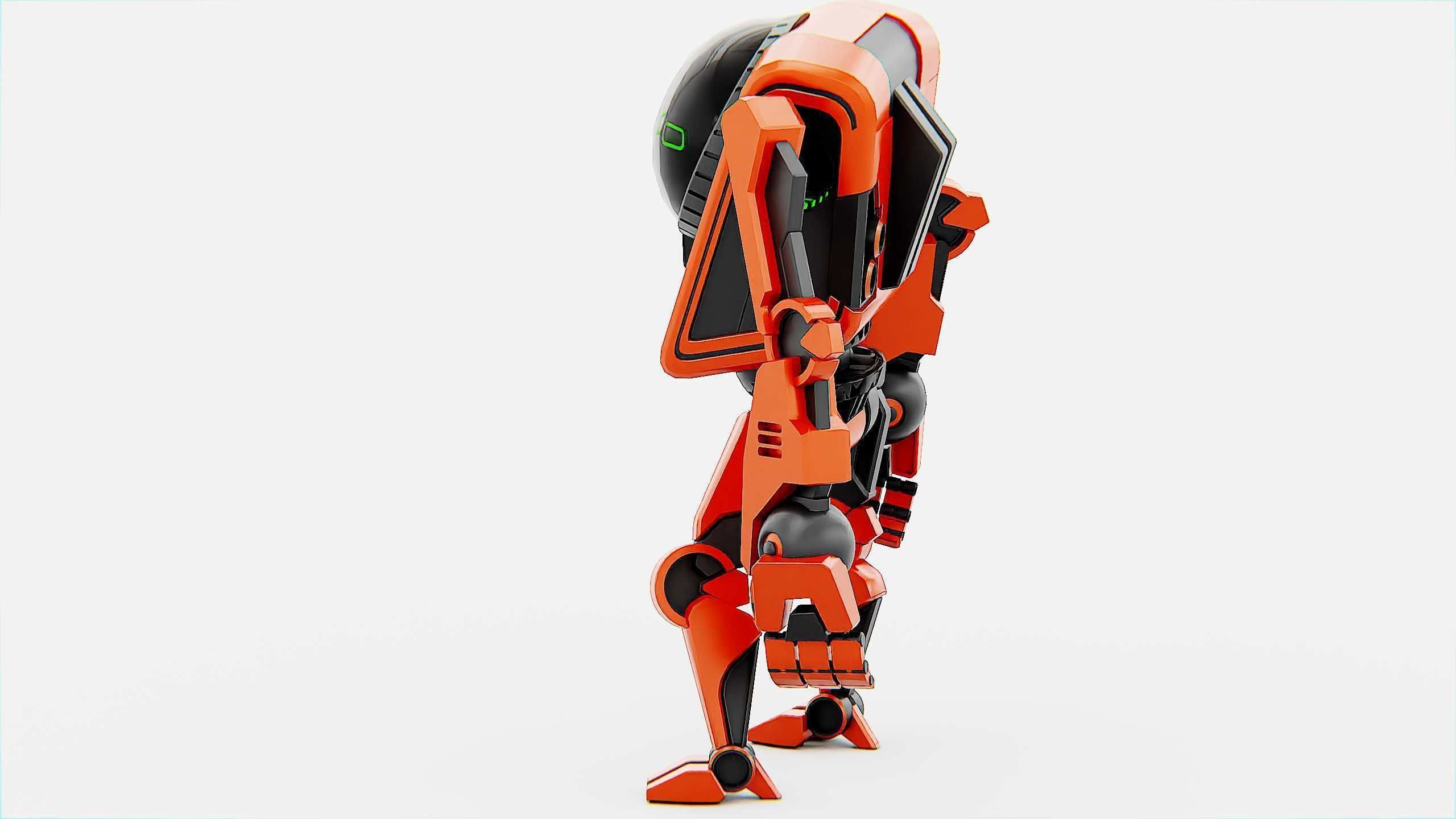 UTILITY BOT V-20 Rigged for Unreal Engine - Unity - MIXAMO 3D model_9