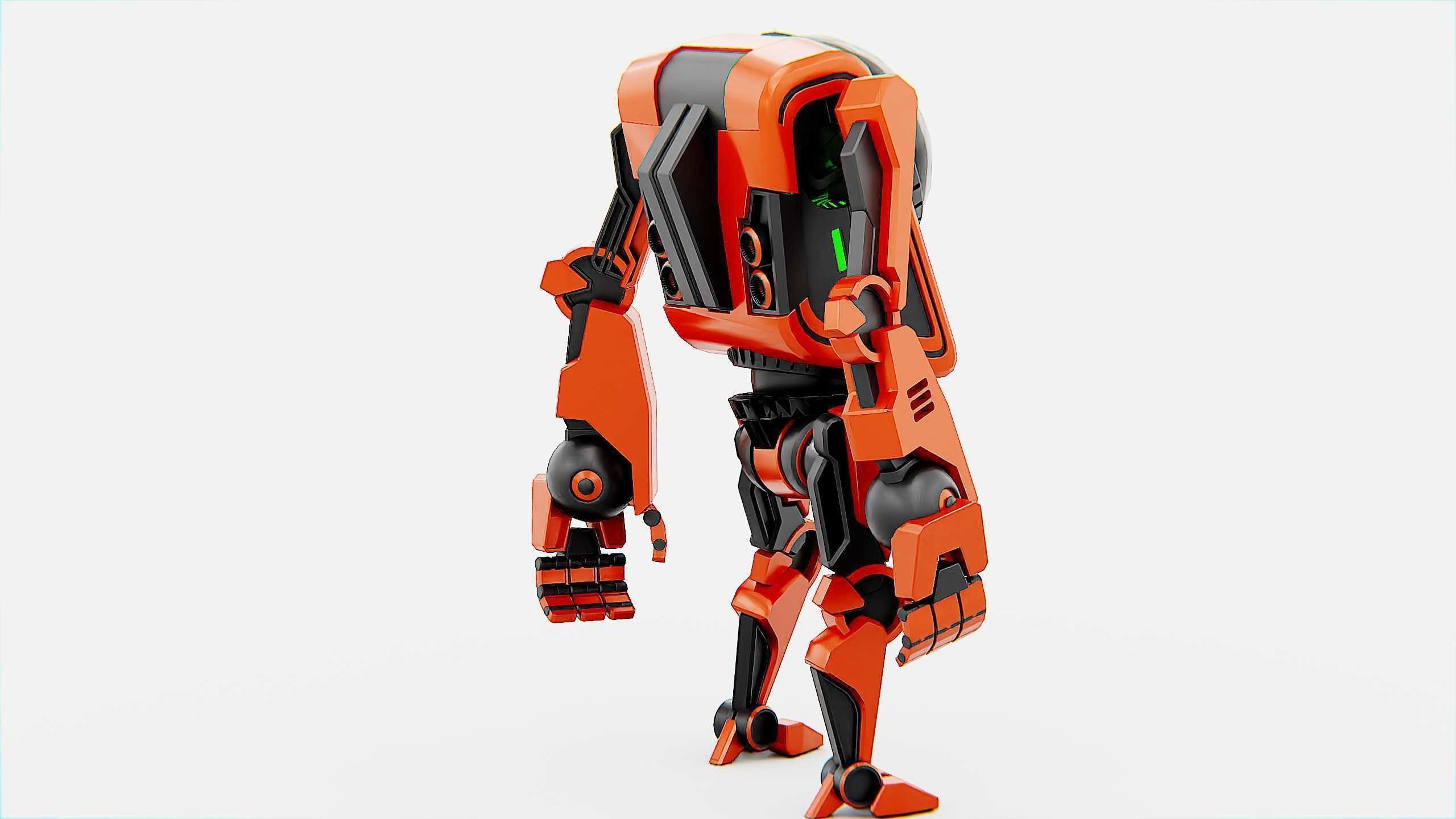 UTILITY BOT V-20 Rigged for Unreal Engine - Unity - MIXAMO 3D model_17