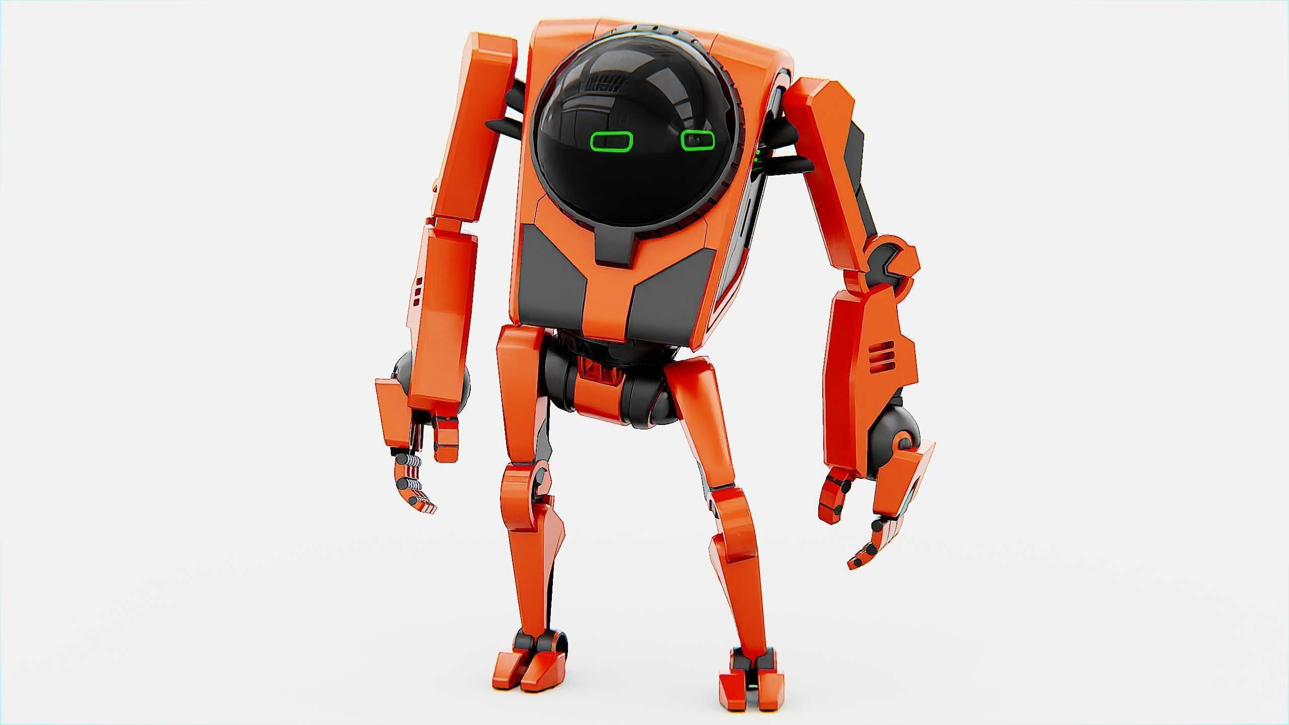 UTILITY BOT V-20 Rigged for Unreal Engine - Unity - MIXAMO 3D model_4