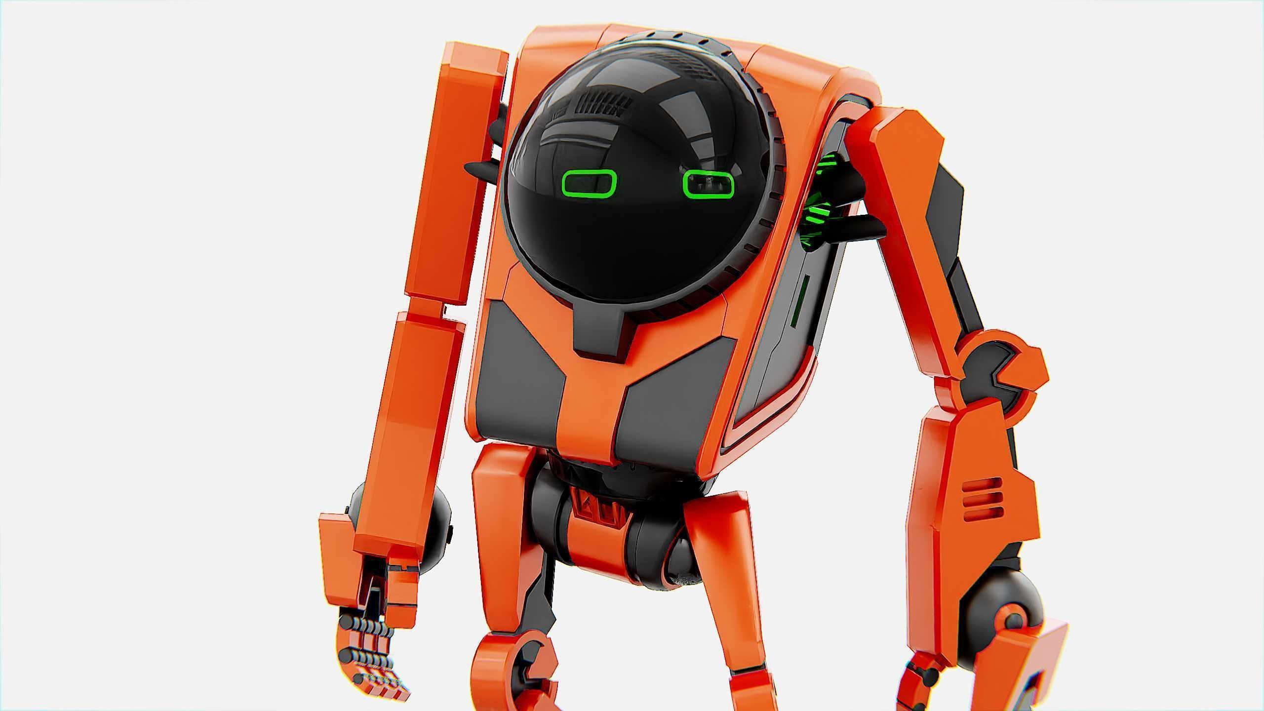 UTILITY BOT V-20 Rigged for Unreal Engine - Unity - MIXAMO 3D model_24