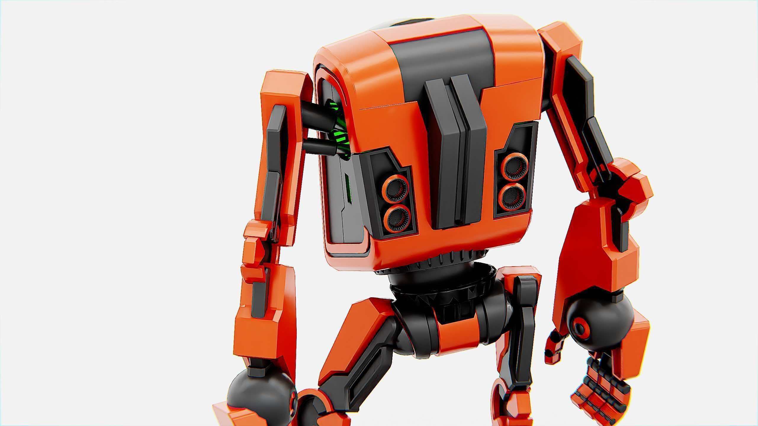 UTILITY BOT V-20 Rigged for Unreal Engine - Unity - MIXAMO 3D model_26