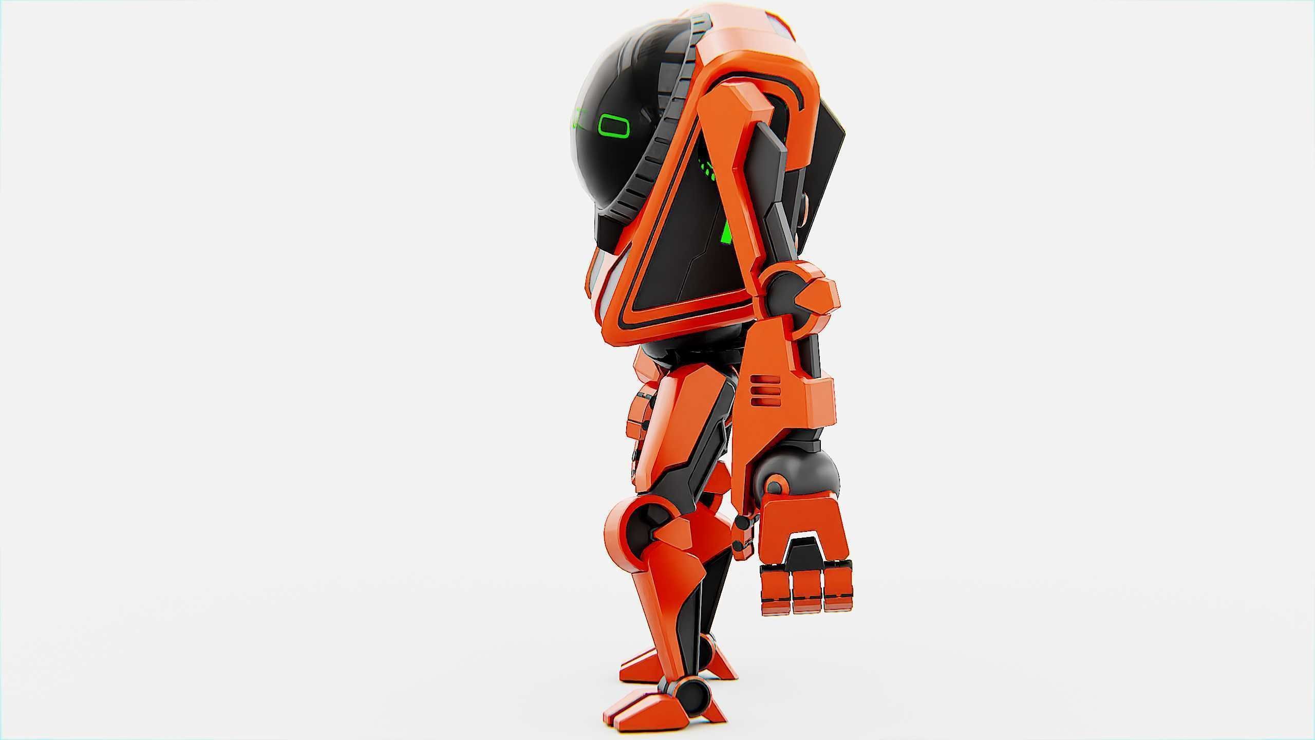 UTILITY BOT V-20 Rigged for Unreal Engine - Unity - MIXAMO 3D model_8