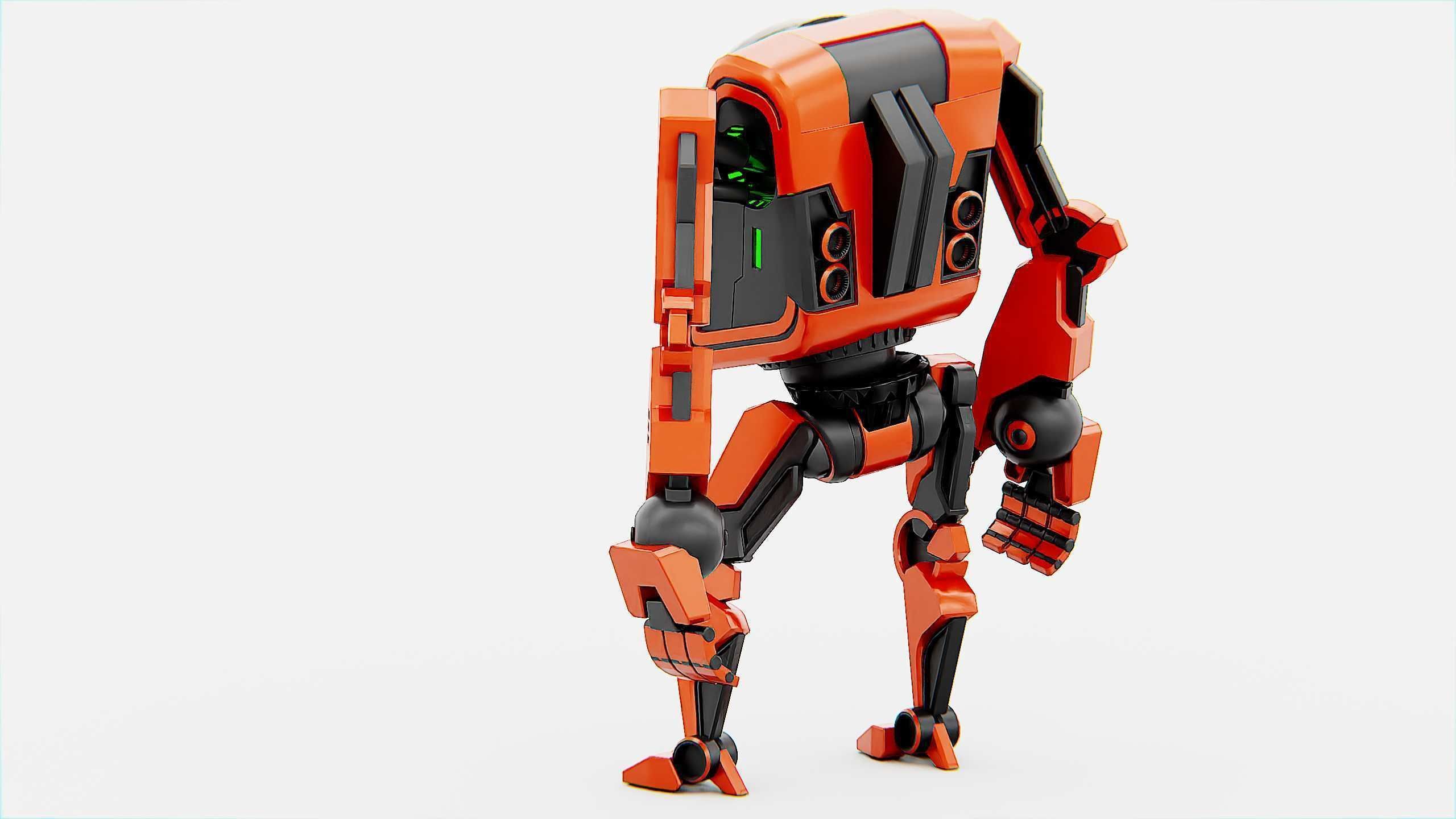 UTILITY BOT V-20 Rigged for Unreal Engine - Unity - MIXAMO 3D model_11