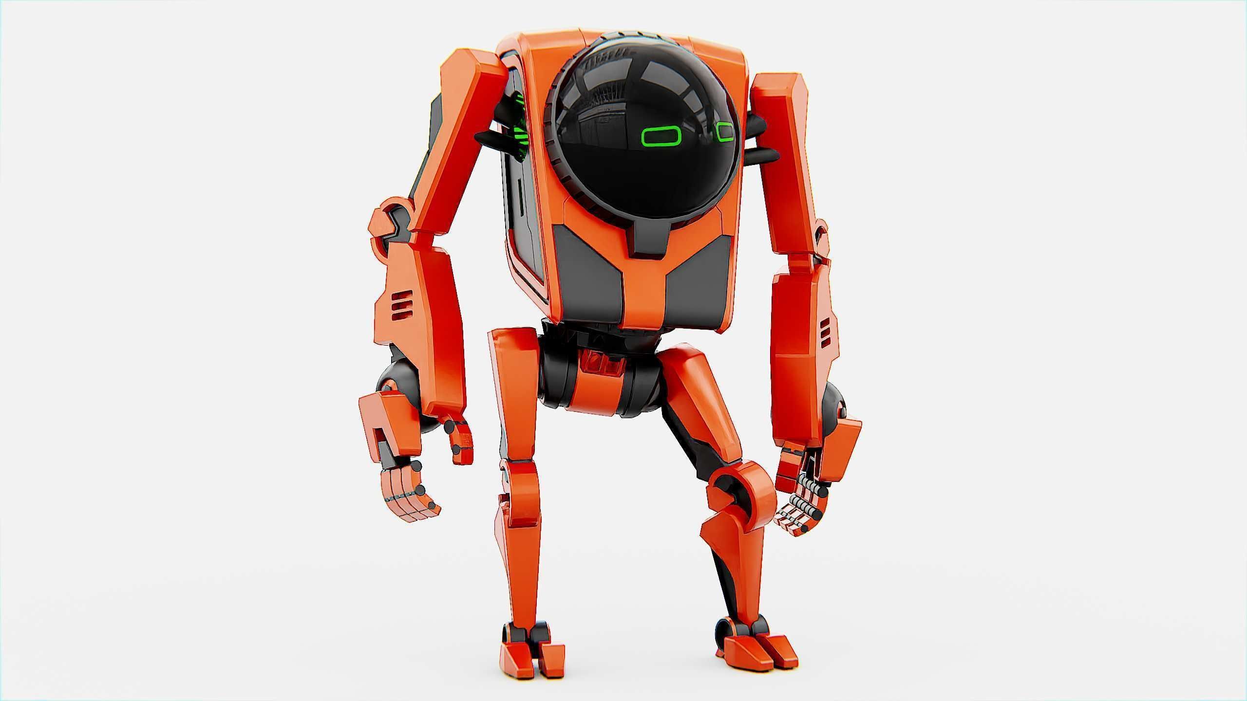 UTILITY BOT V-20 Rigged for Unreal Engine - Unity - MIXAMO 3D model_2