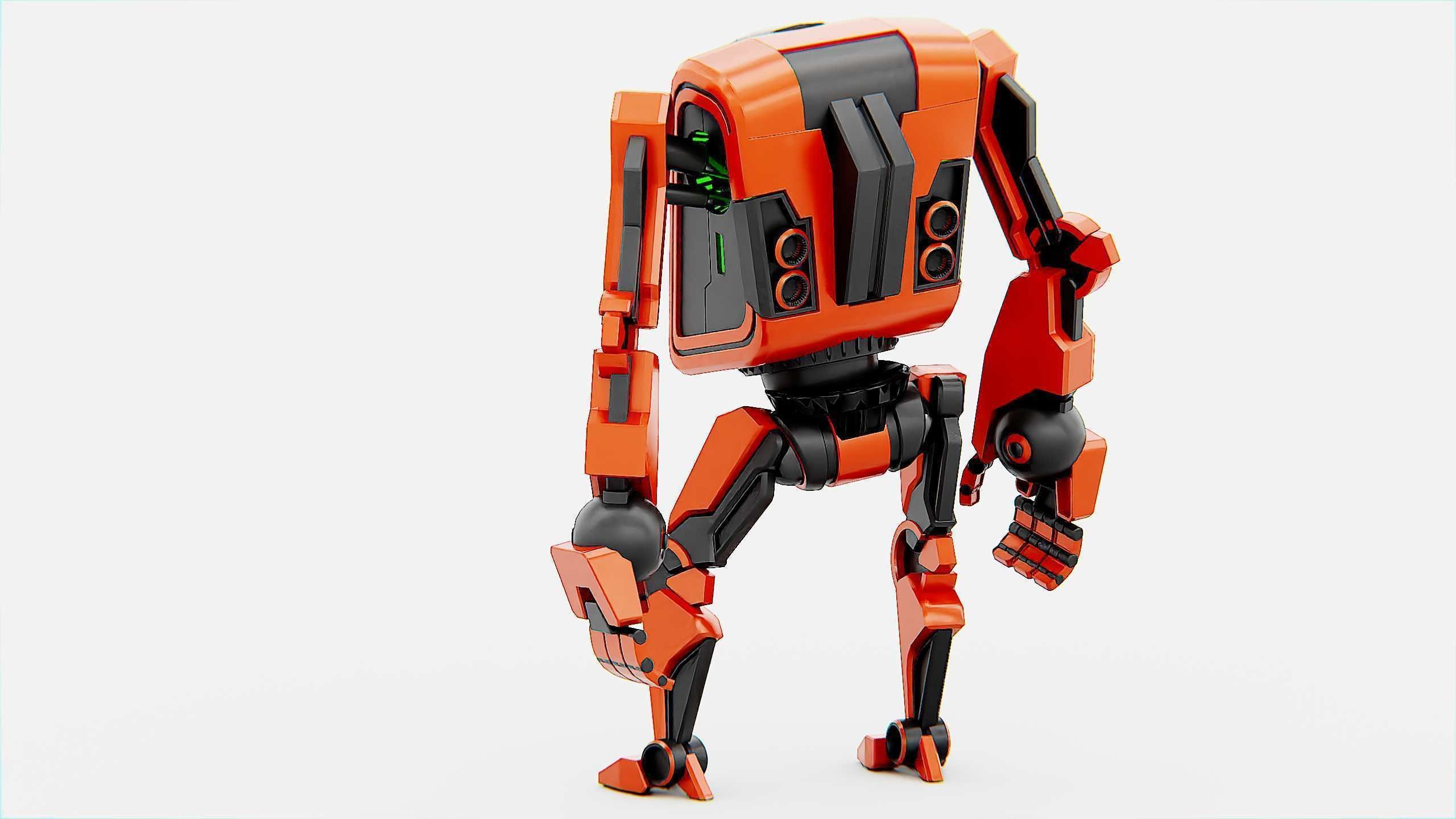 UTILITY BOT V-20 Rigged for Unreal Engine - Unity - MIXAMO 3D model_12