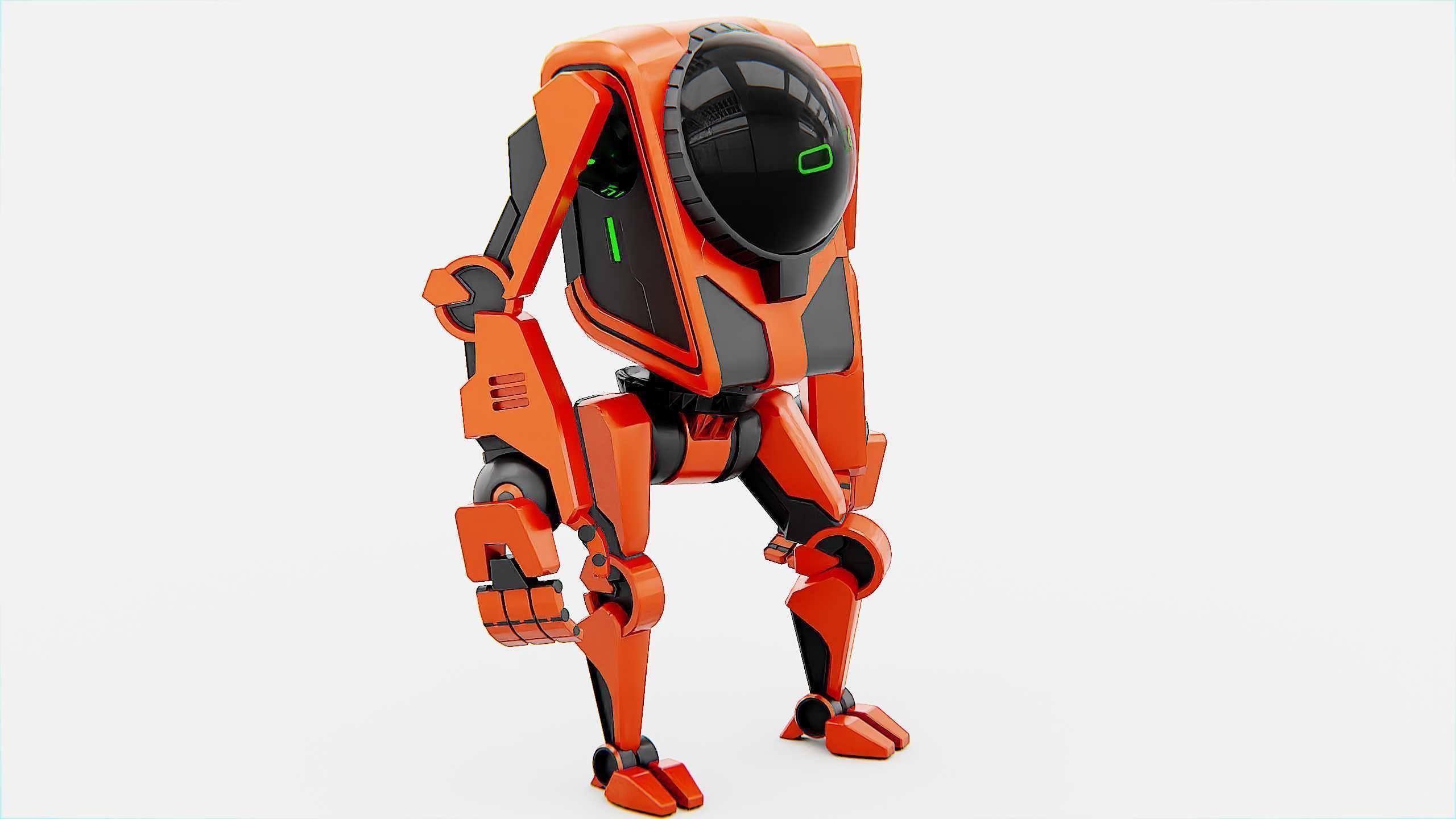 UTILITY BOT V-20 Rigged for Unreal Engine - Unity - MIXAMO 3D model_21