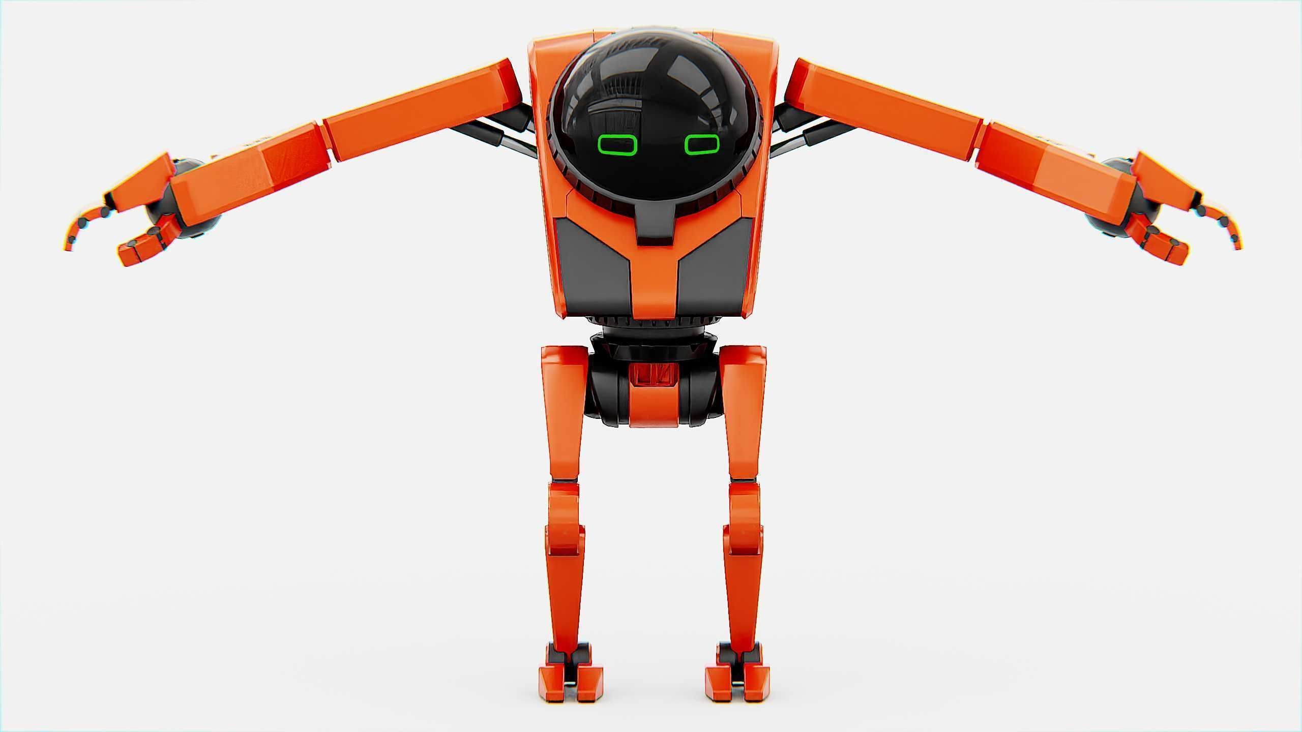 UTILITY BOT V-20 Rigged for Unreal Engine - Unity - MIXAMO 3D model_30