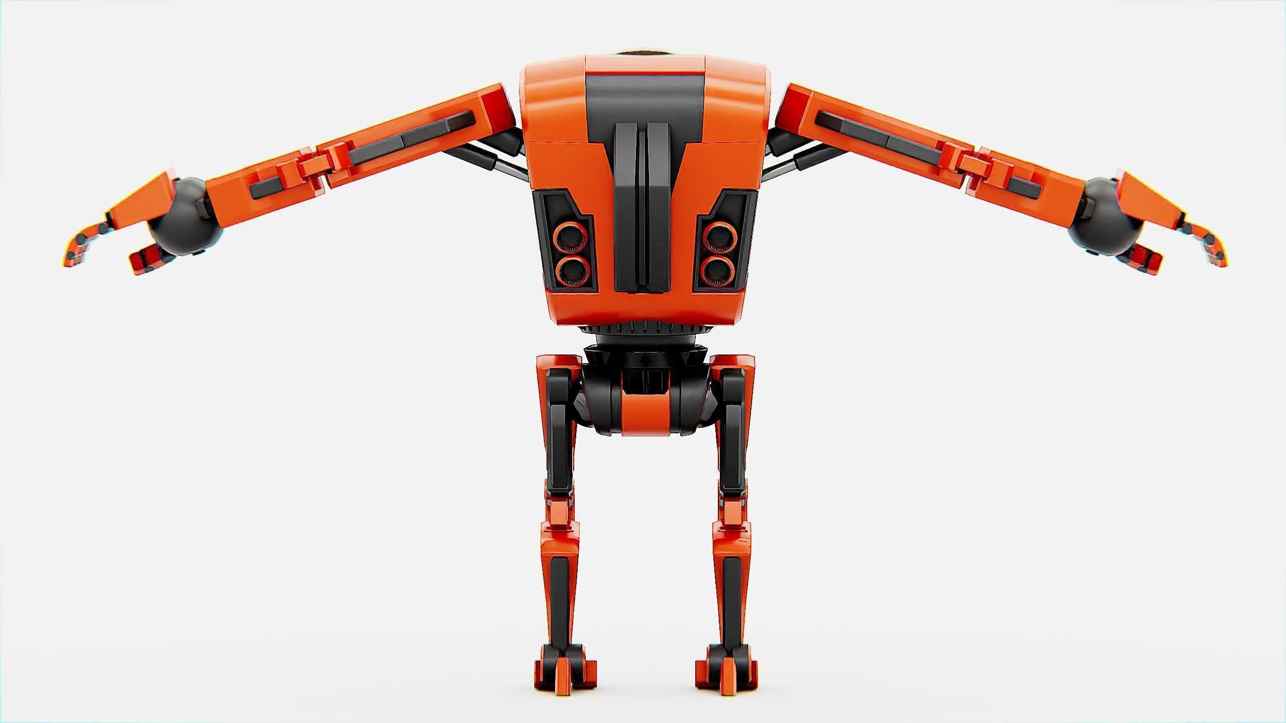 UTILITY BOT V-20 Rigged for Unreal Engine - Unity - MIXAMO 3D model_31