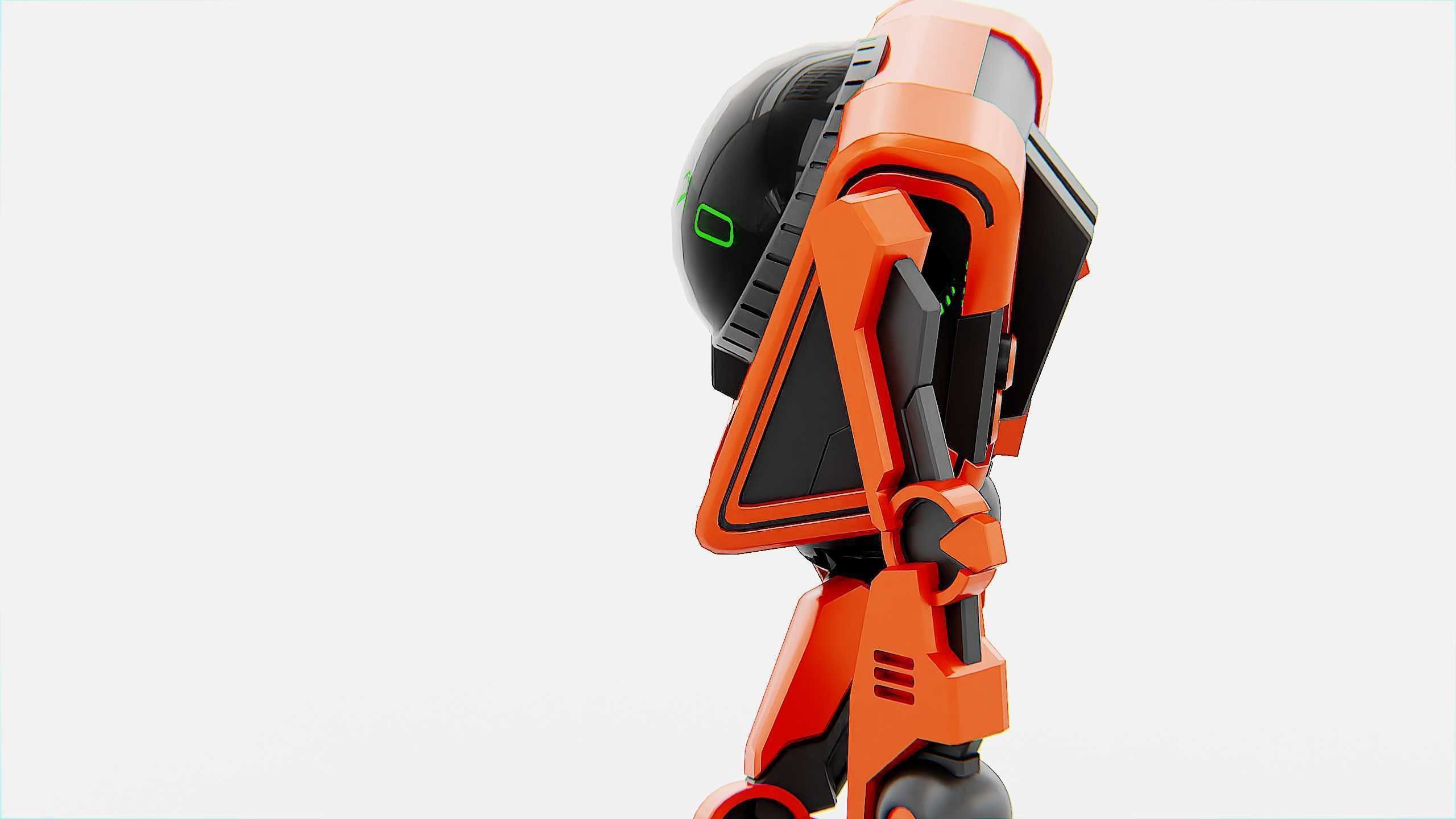 UTILITY BOT V-20 Rigged for Unreal Engine - Unity - MIXAMO 3D model_25