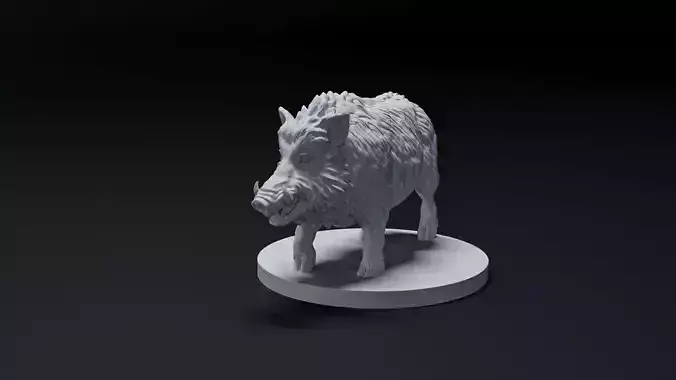 hog animal 3D print model