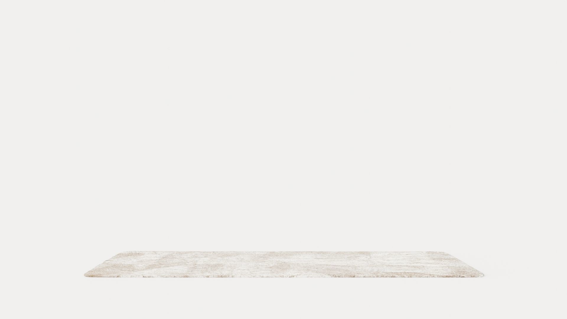 PLUSH WHITE Rug Low-poly 3D model_1